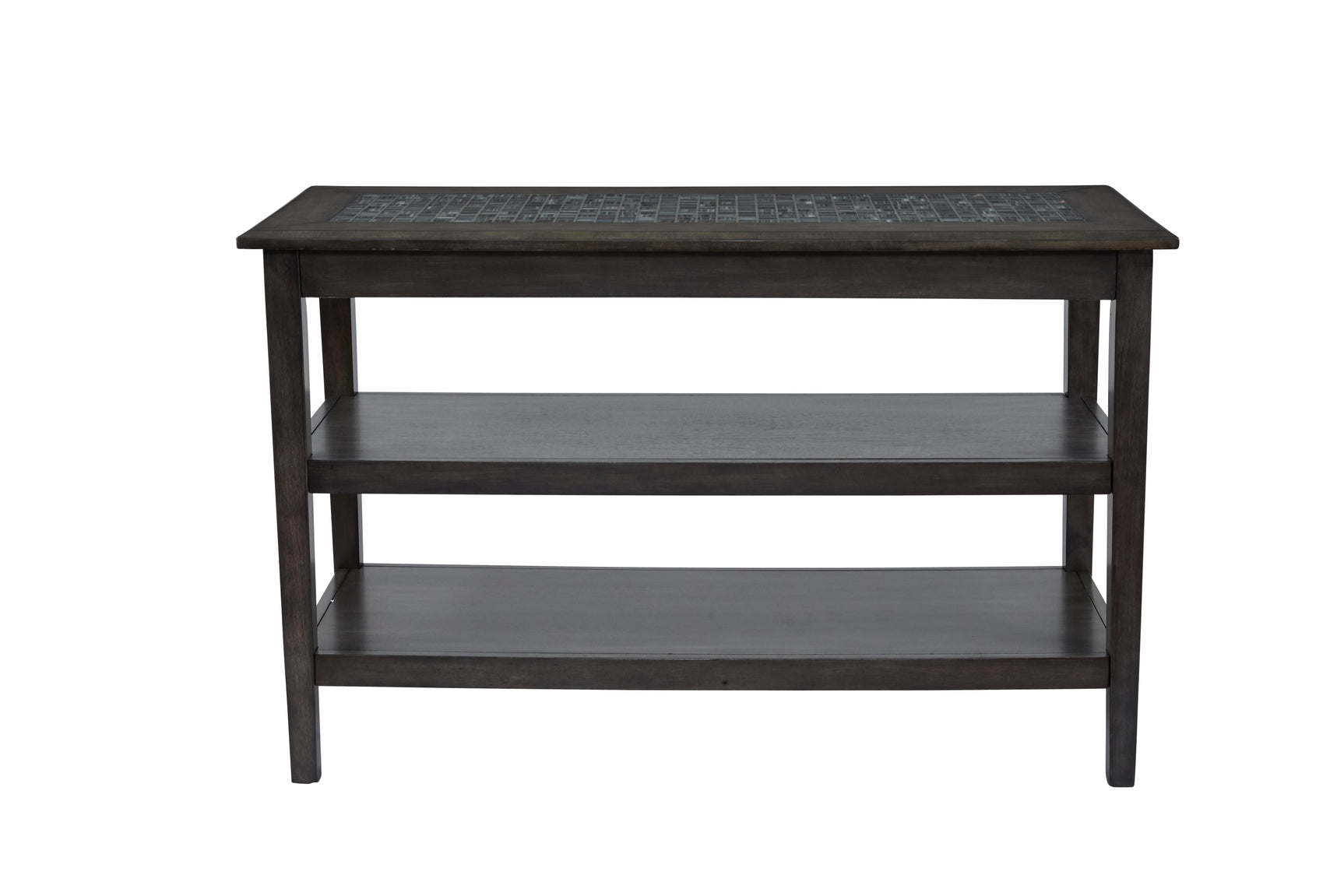 Grey Mosaic Grey Sofa/Media Table - Ornate Home