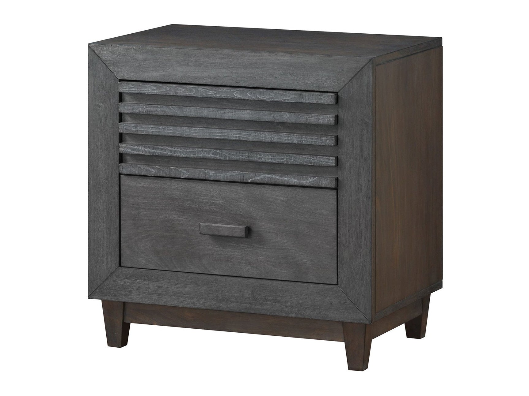Griffin Charcoal Brown Nightstand - Ornate Home
