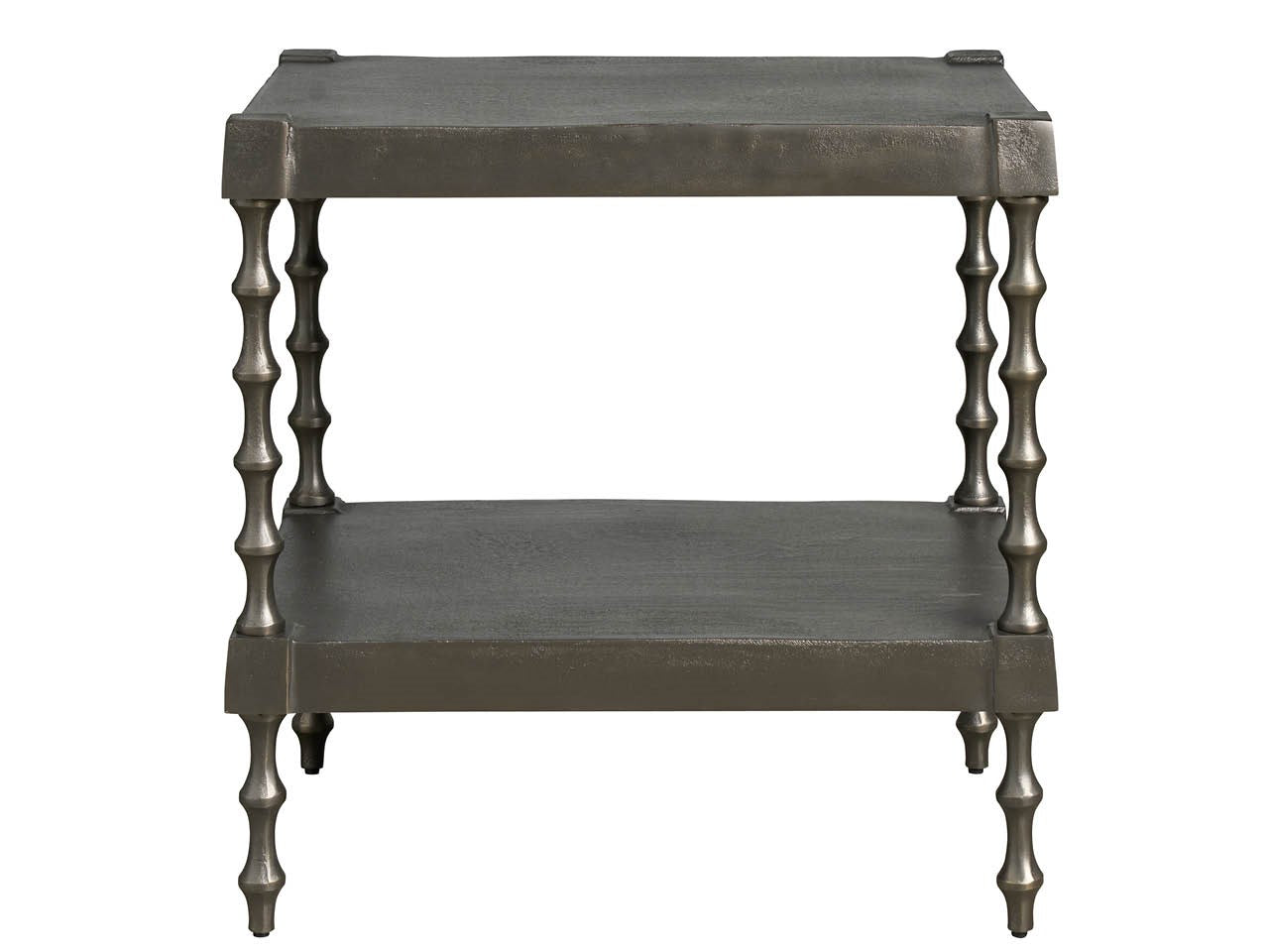 Griffith Park Graphite Brass Side Table - Ornate Home