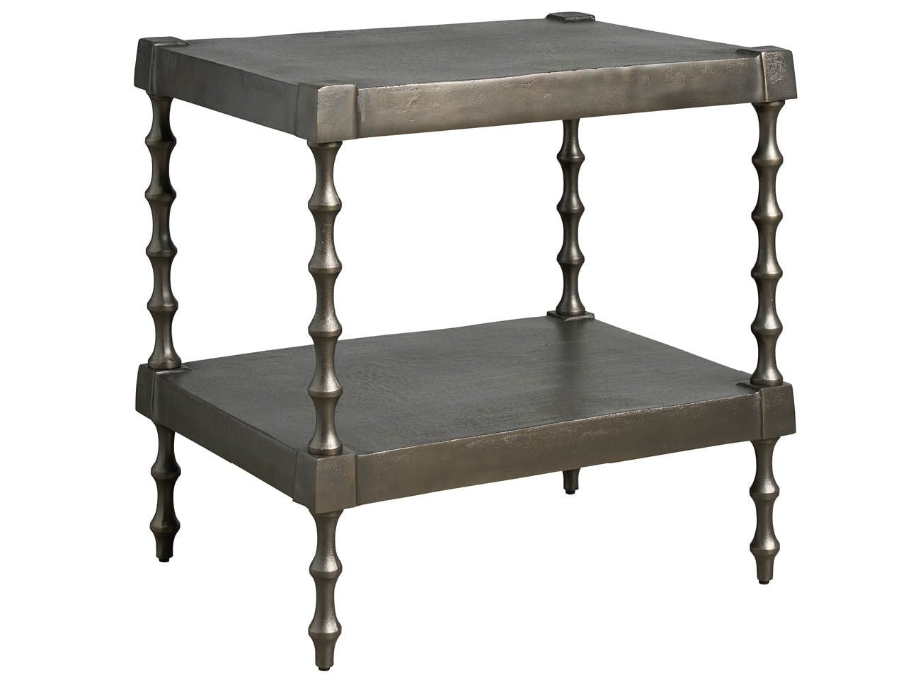 Griffith Park Graphite Brass Side Table - Ornate Home