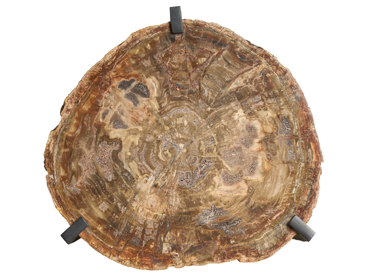 Griffith Park Natural Stone/Aged Bronze Bunching Tables - Ornate Home