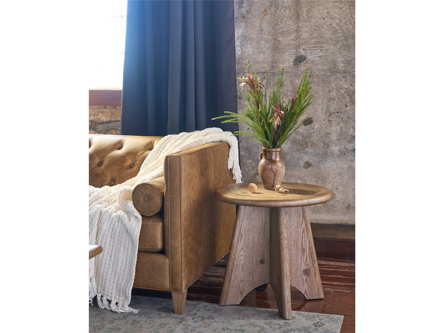 Griffith Park Sienna Round Side Table - Ornate Home