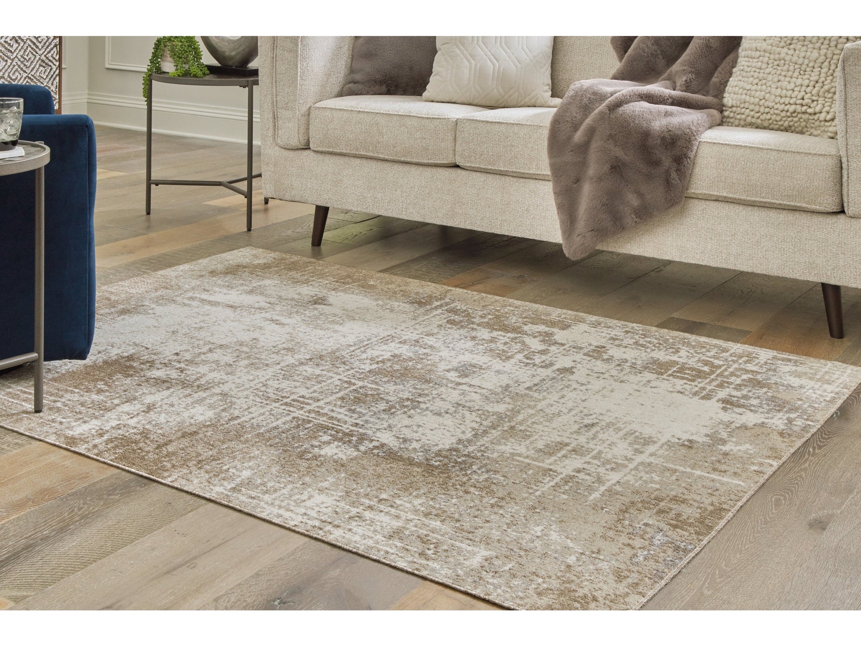 Grifflain Tan/Brown/Gray 5 x 7 Rug (Online Special Price) - Ornate Home