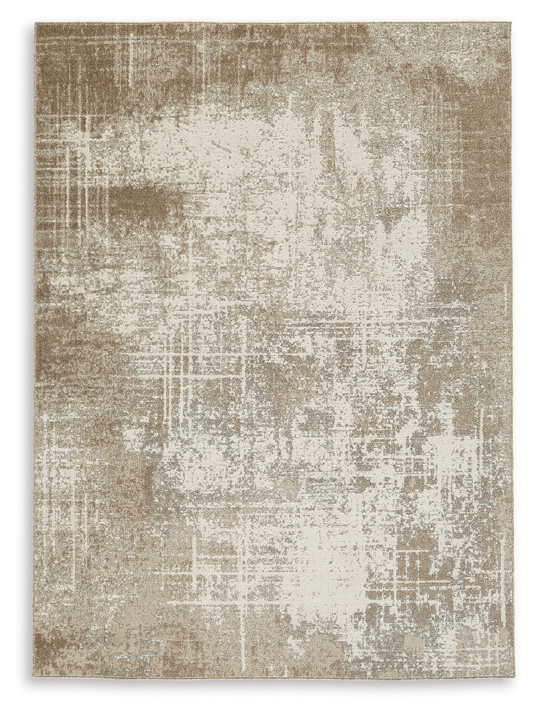Grifflain Tan/Brown/Gray 5' x 7' Rug - Ornate Home