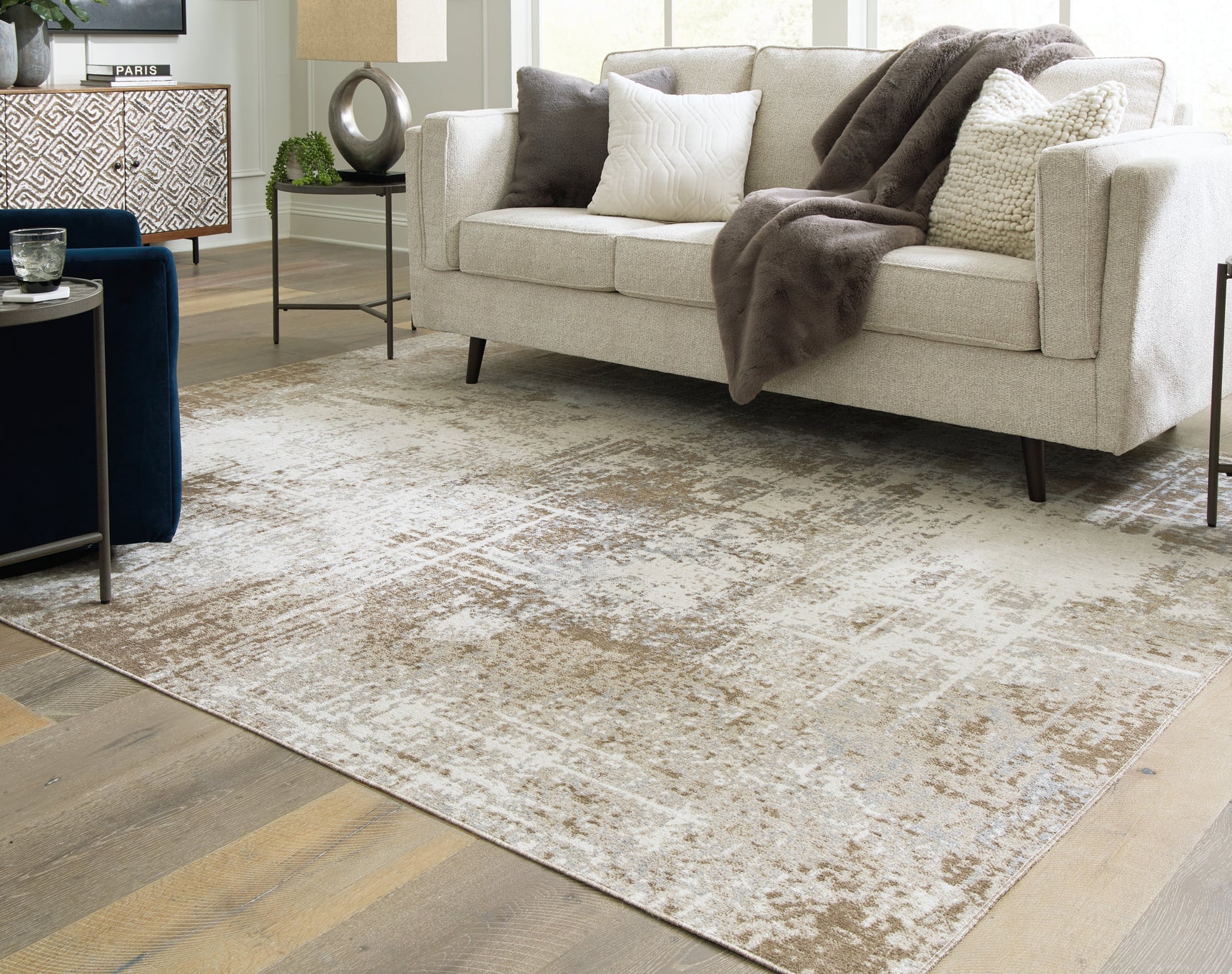 Grifflain Tan/Brown/Gray 8' x 10' Rug - Ornate Home