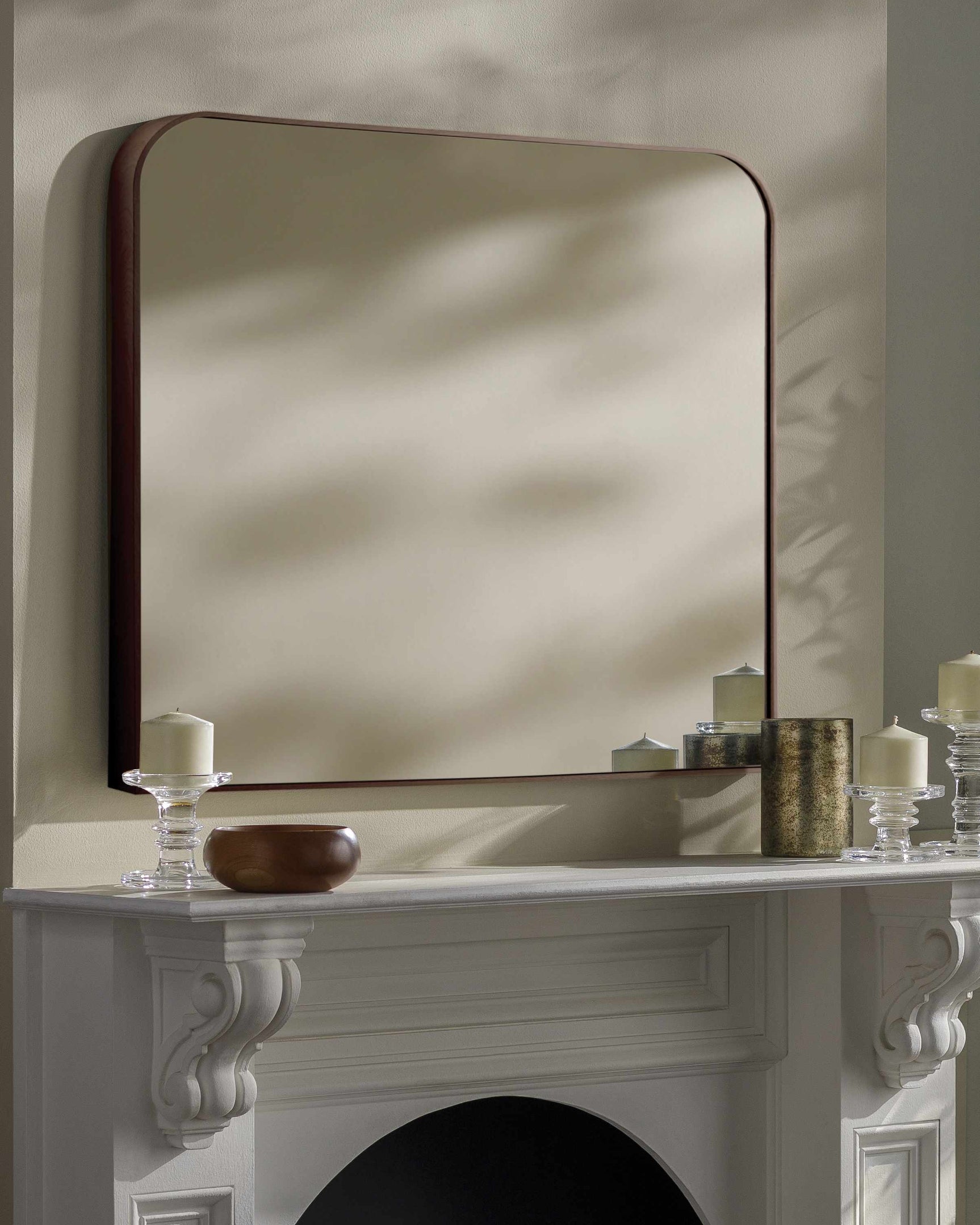 Grimisuat Dark Brown Mirror - Ornate Home