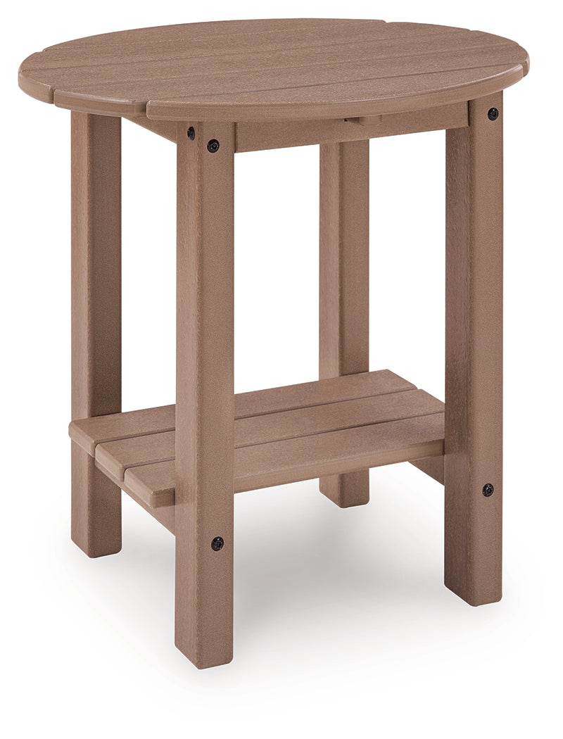 Grover Beach Driftwood Oval End Table - Ornate Home