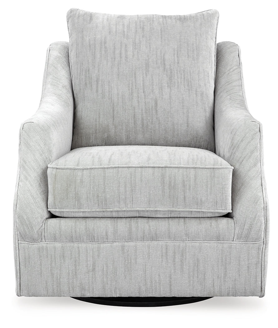 Gubbins Gray Swivel Accent Chair (Online Special Price) - Ornate Home