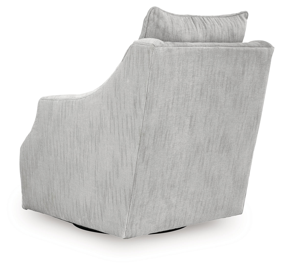 Gubbins Gray Swivel Accent Chair (Online Special Price) - Ornate Home