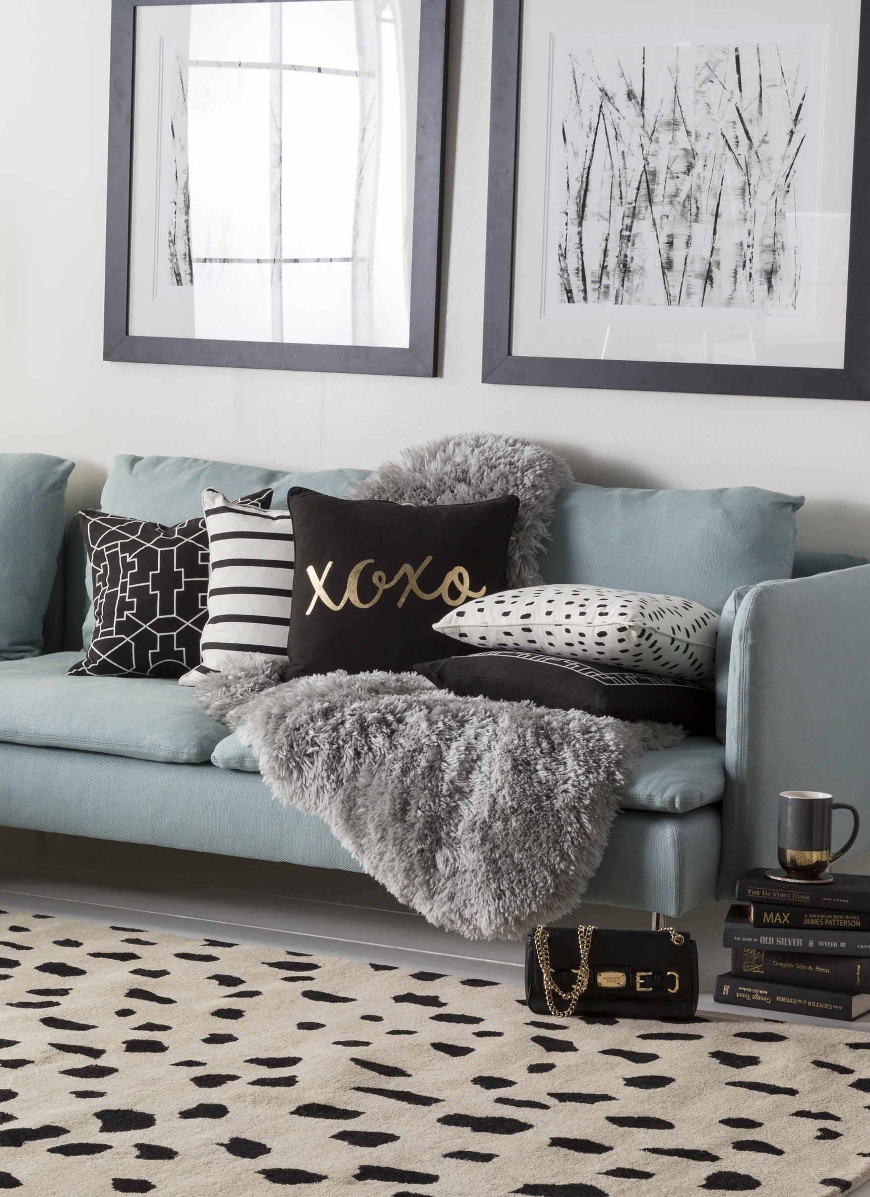 Guiseley Dalmatian Wool Area Rug - Ornate Home