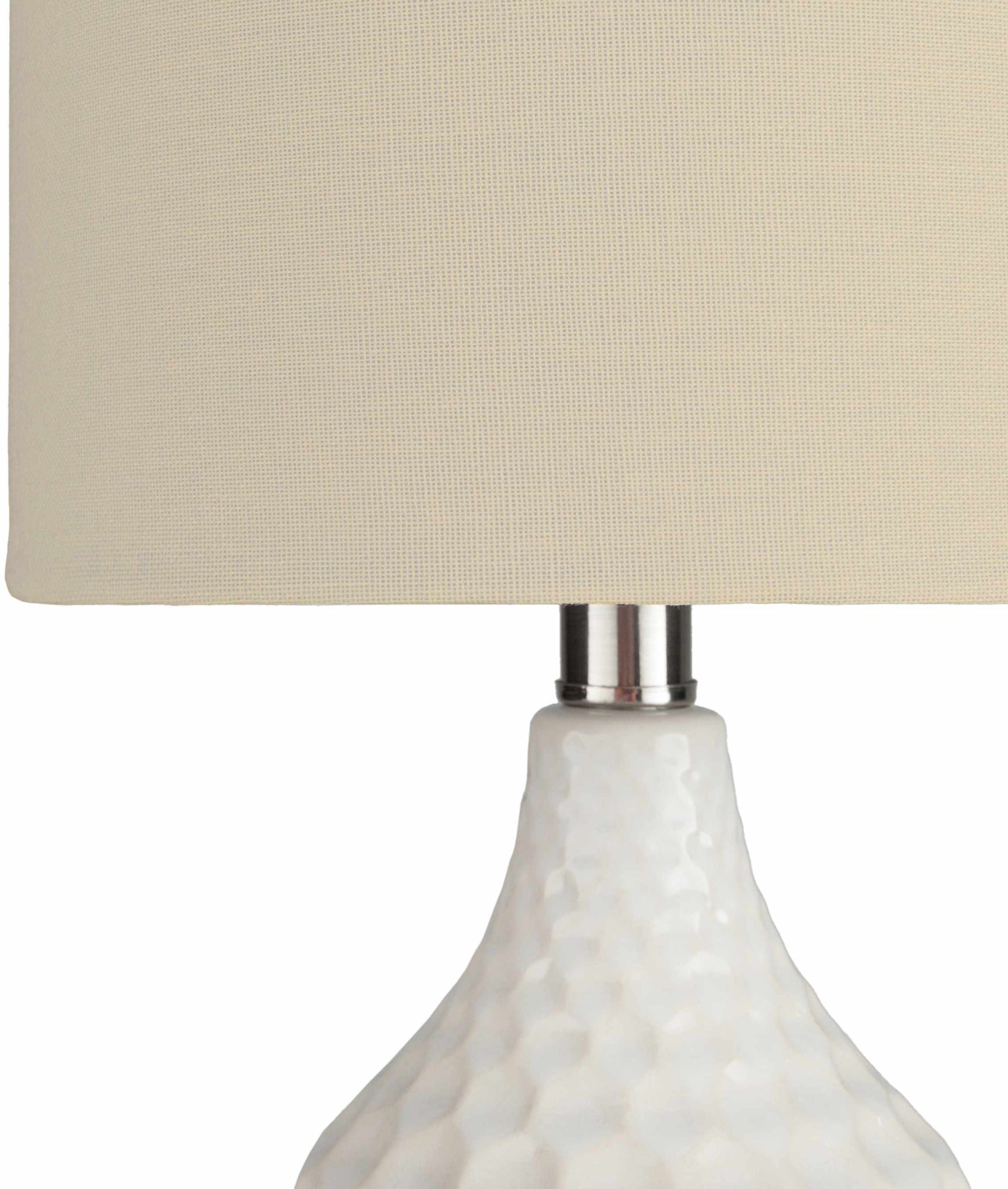 Gulmarrad Textured Ivory Ceramic Table Lamp - Ornate Home