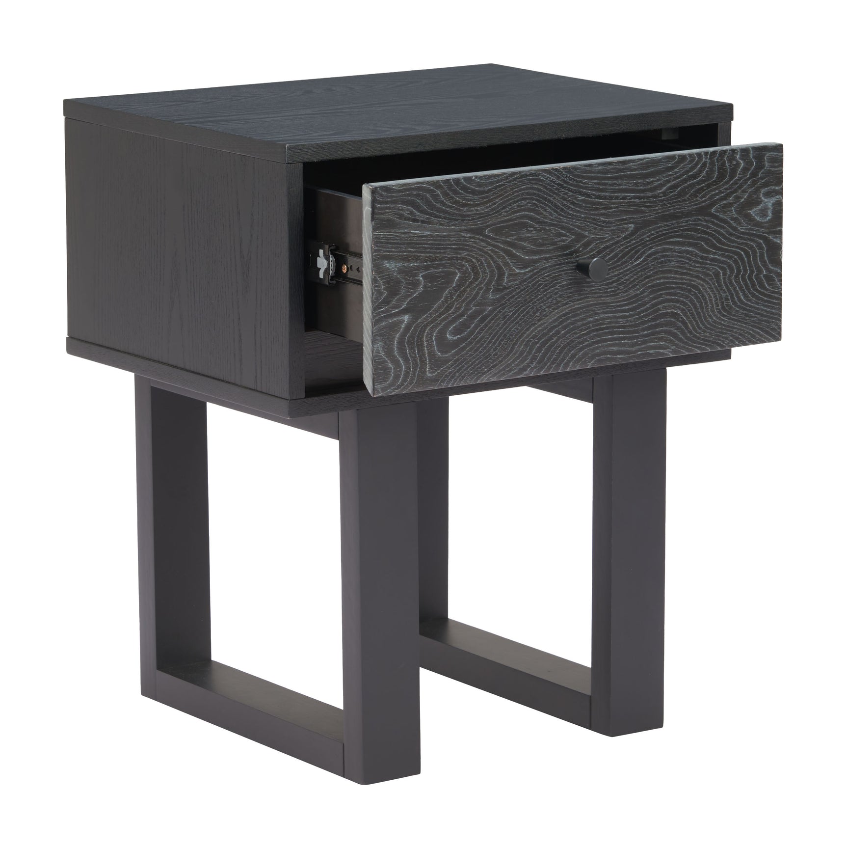 Gus Black Nightstand - Ornate Home
