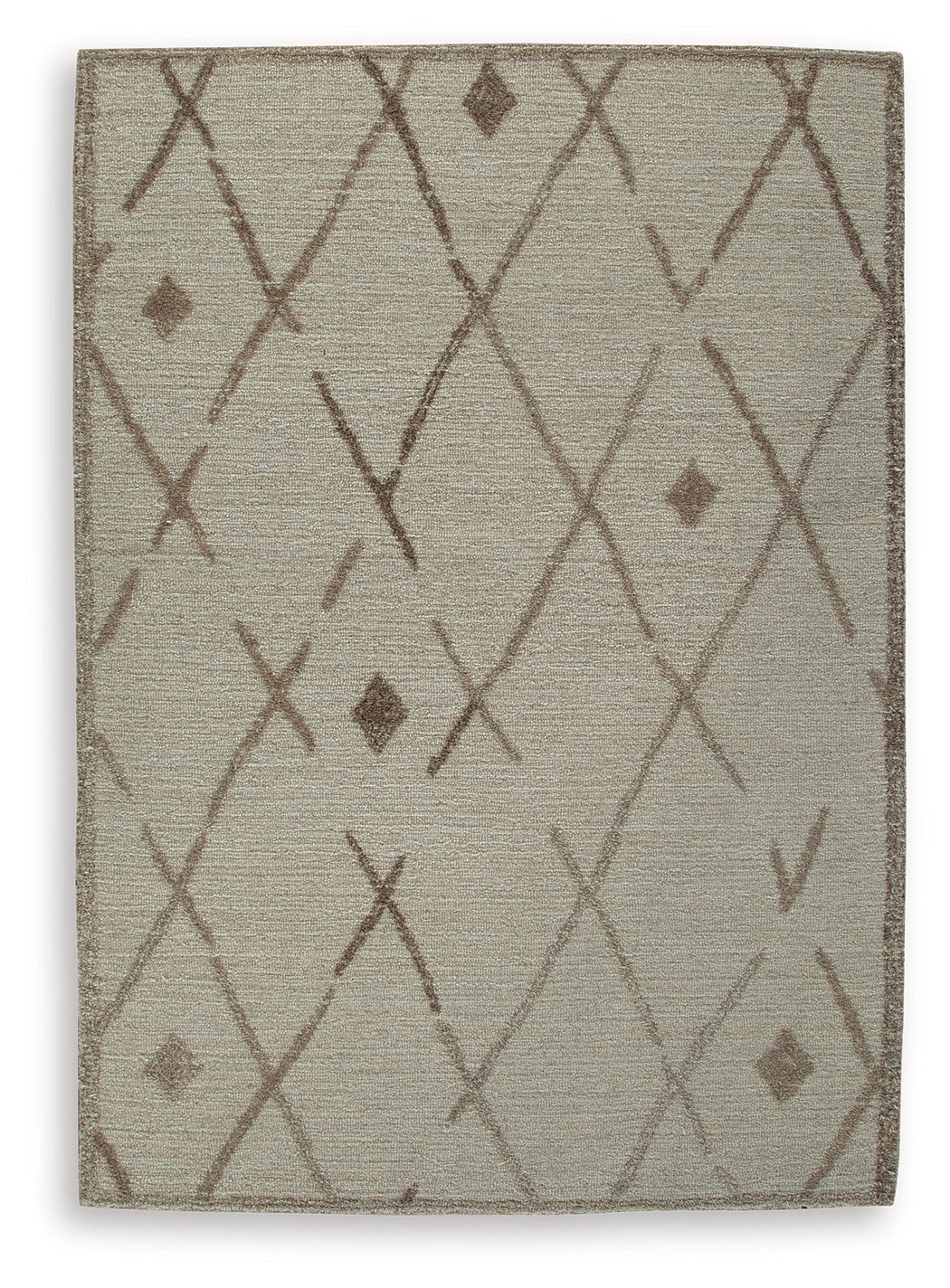 Guyford Beige/Brown Medium Rug - Ornate Home