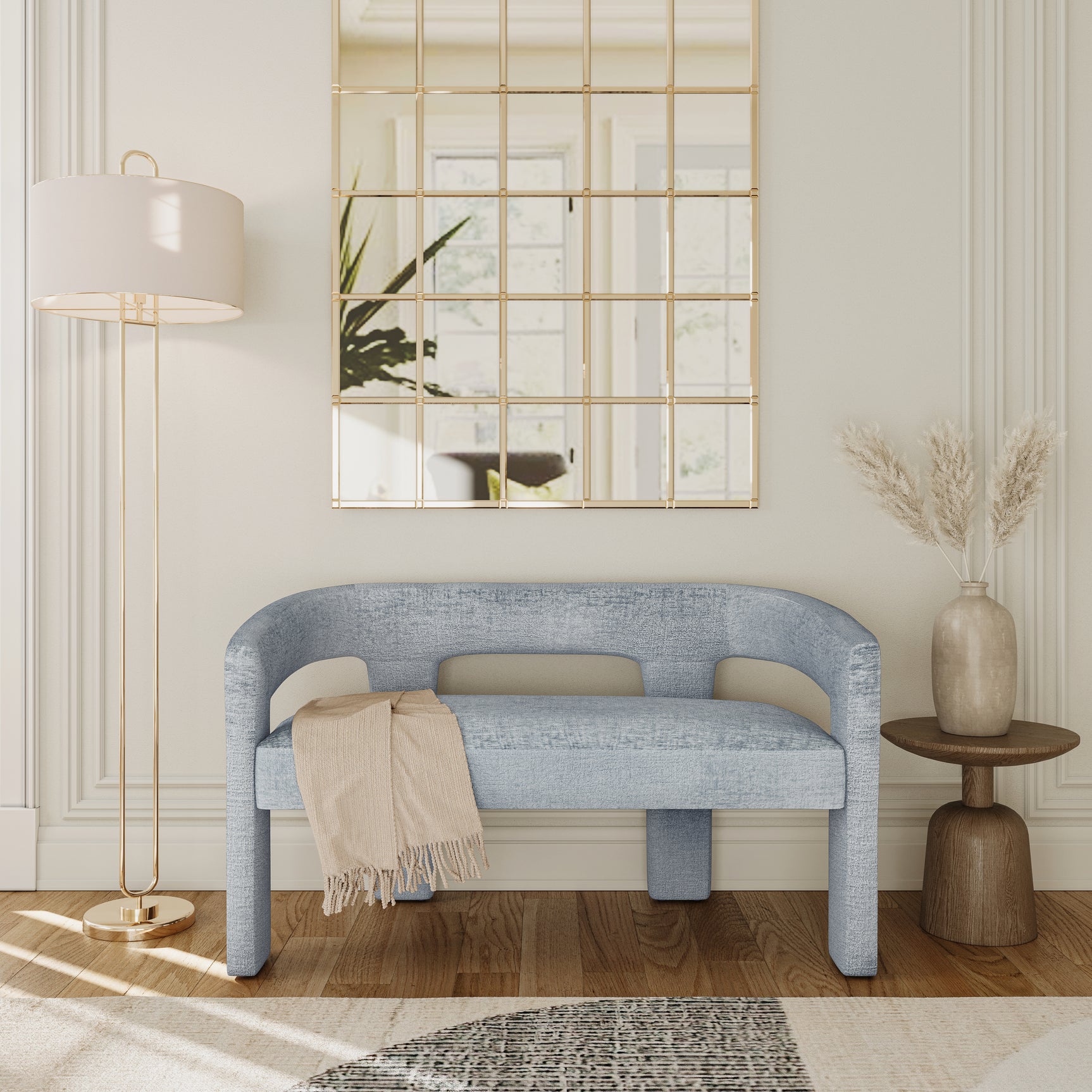 Gwen Blue Bench - Ornate Home