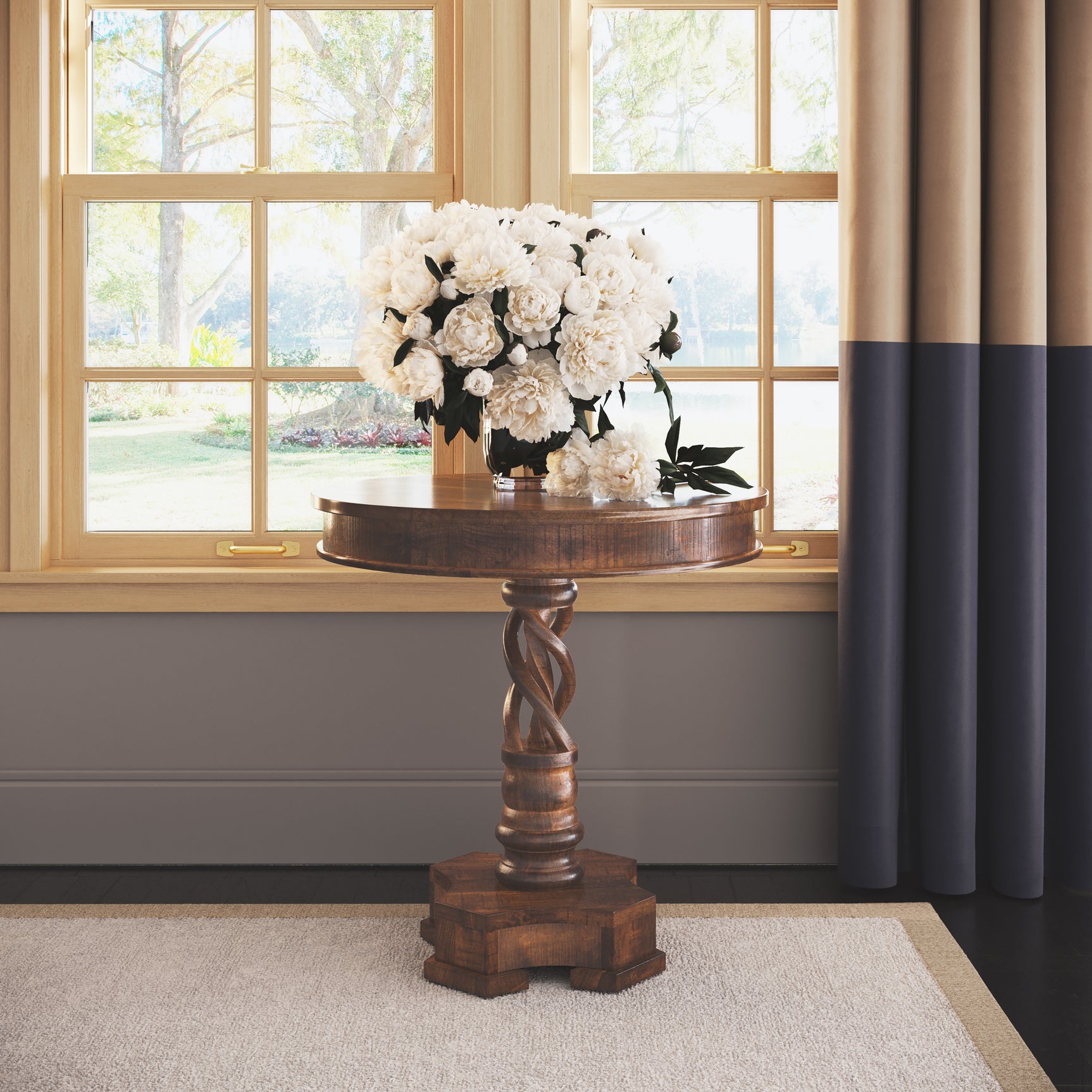 Gwen Chestnut Pedestal Table - Ornate Home