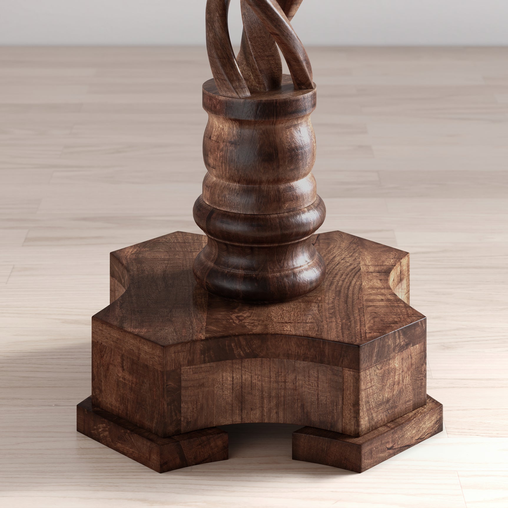 Gwen Chestnut Pedestal Table - Ornate Home