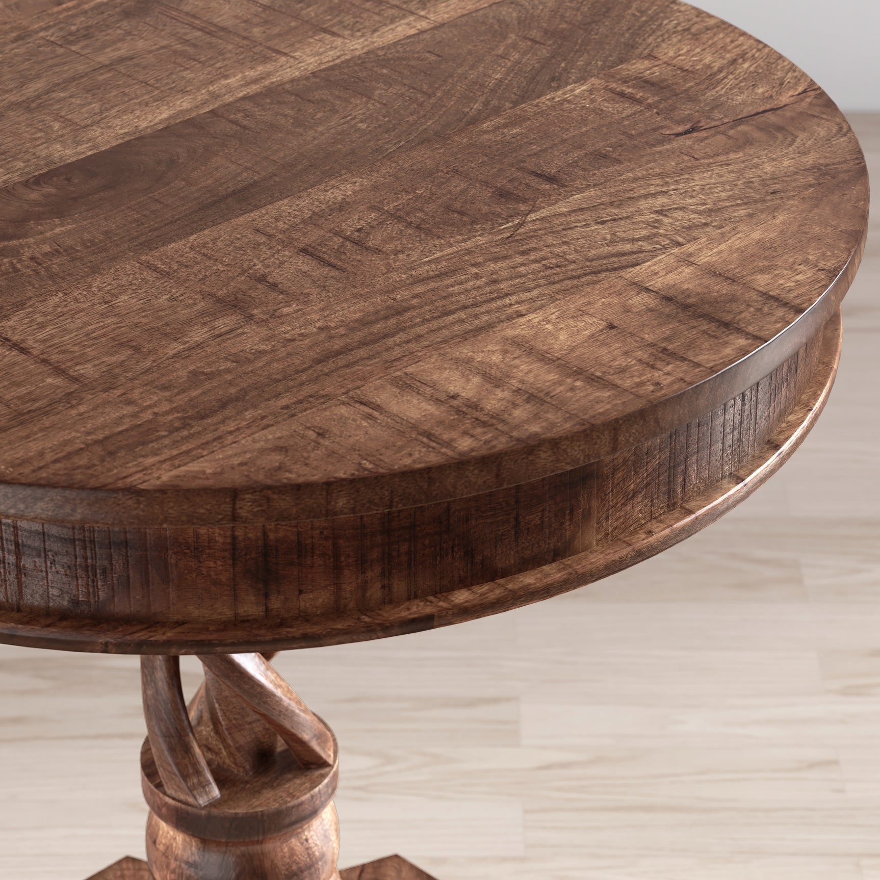 Gwen Chestnut Pedestal Table - Ornate Home