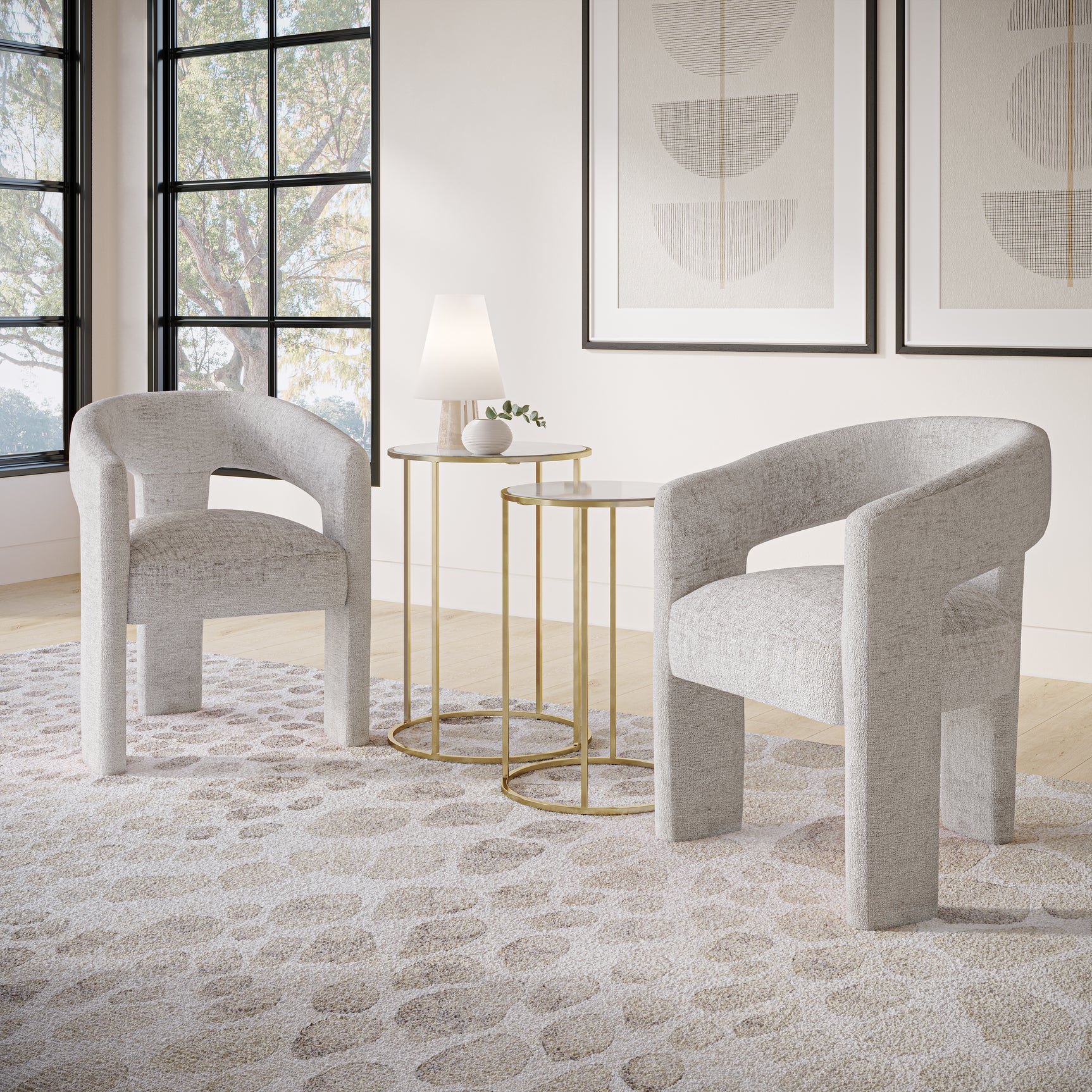 Gwen Grey Uph Chair - Ornate Home