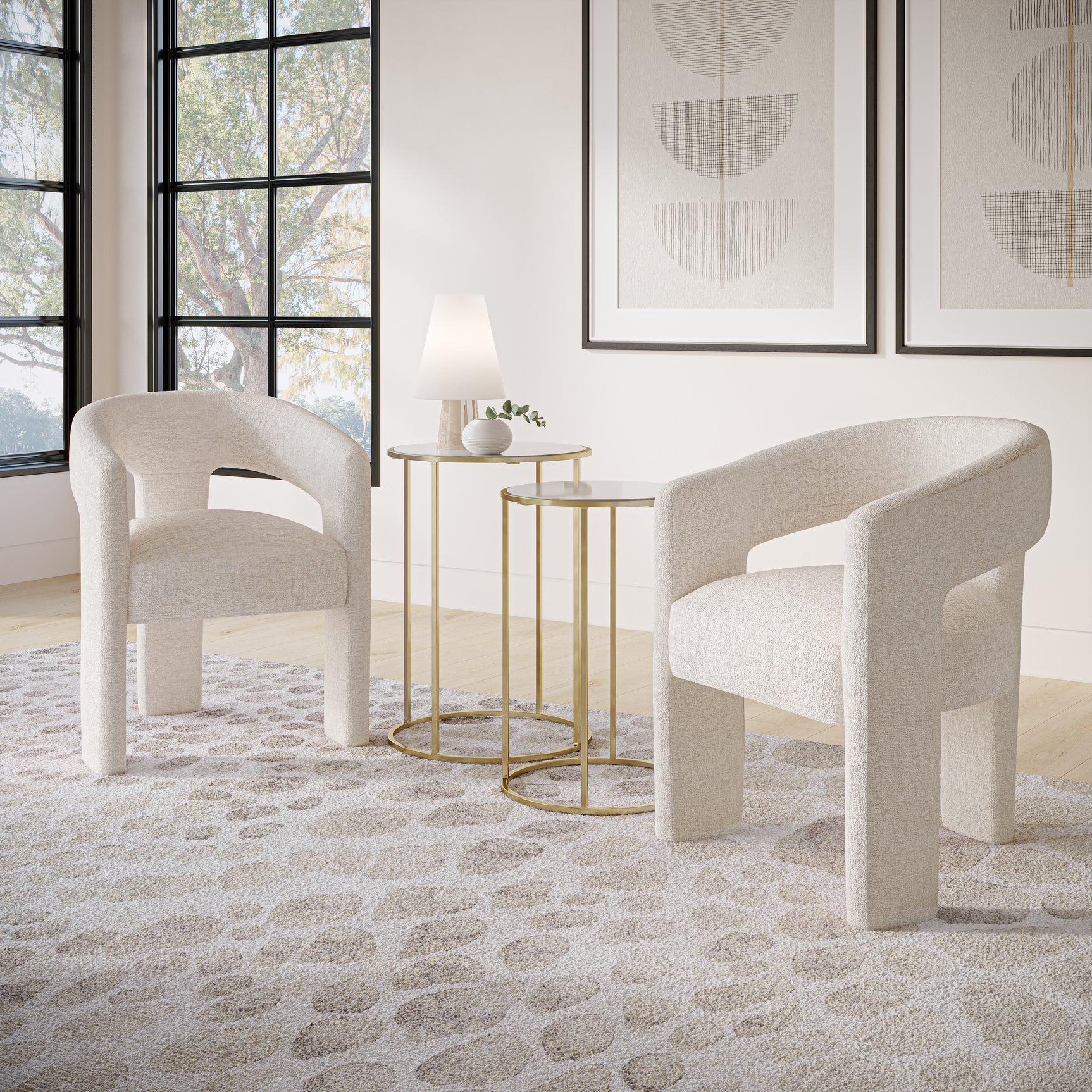 Gwen Natural Uph Chair - Ornate Home