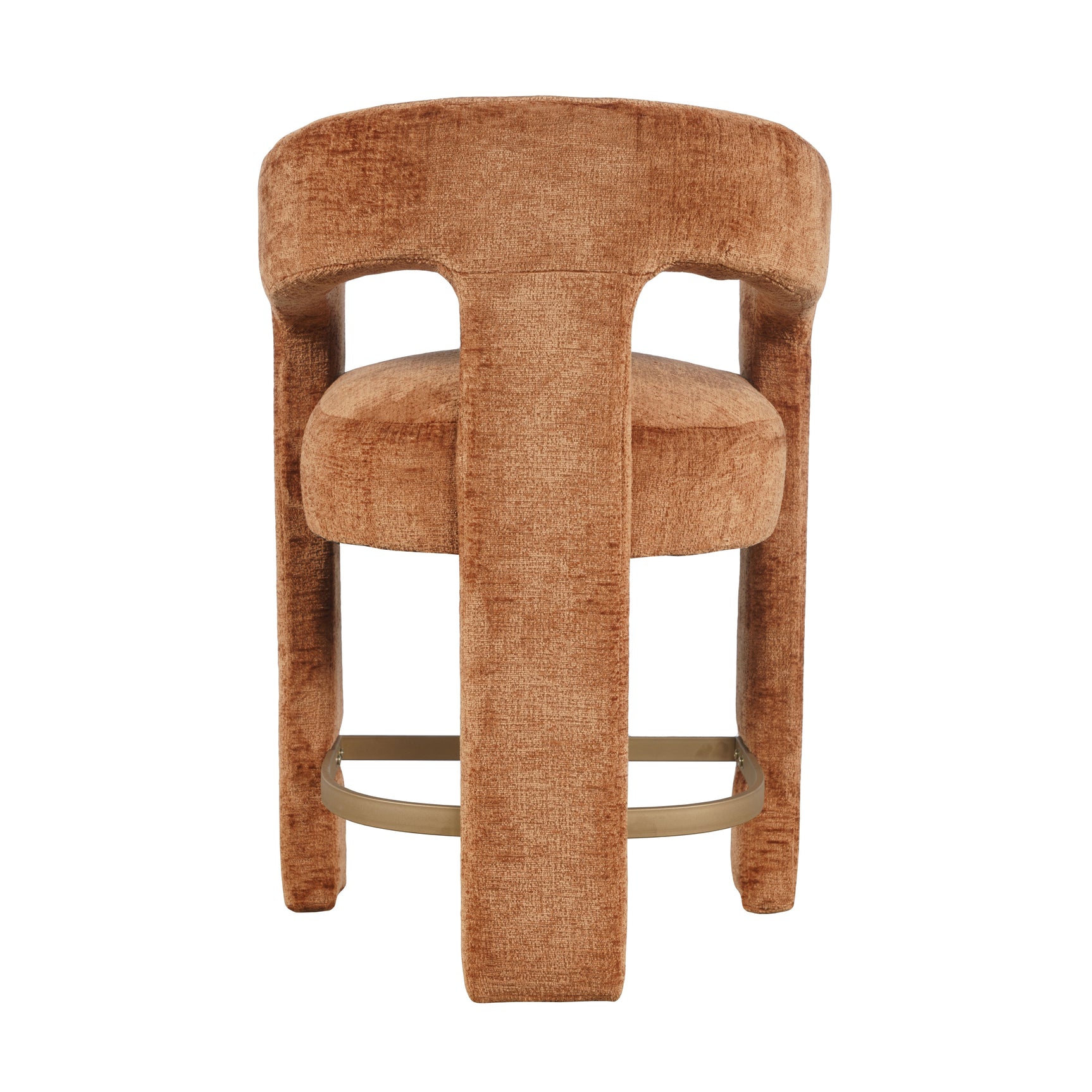 Gwen Rust Uph Stool - Ornate Home
