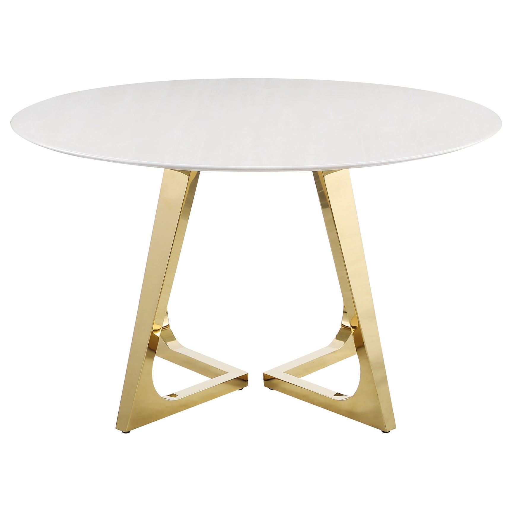 Gwynn White/Gold Dining Room Table - Ornate Home