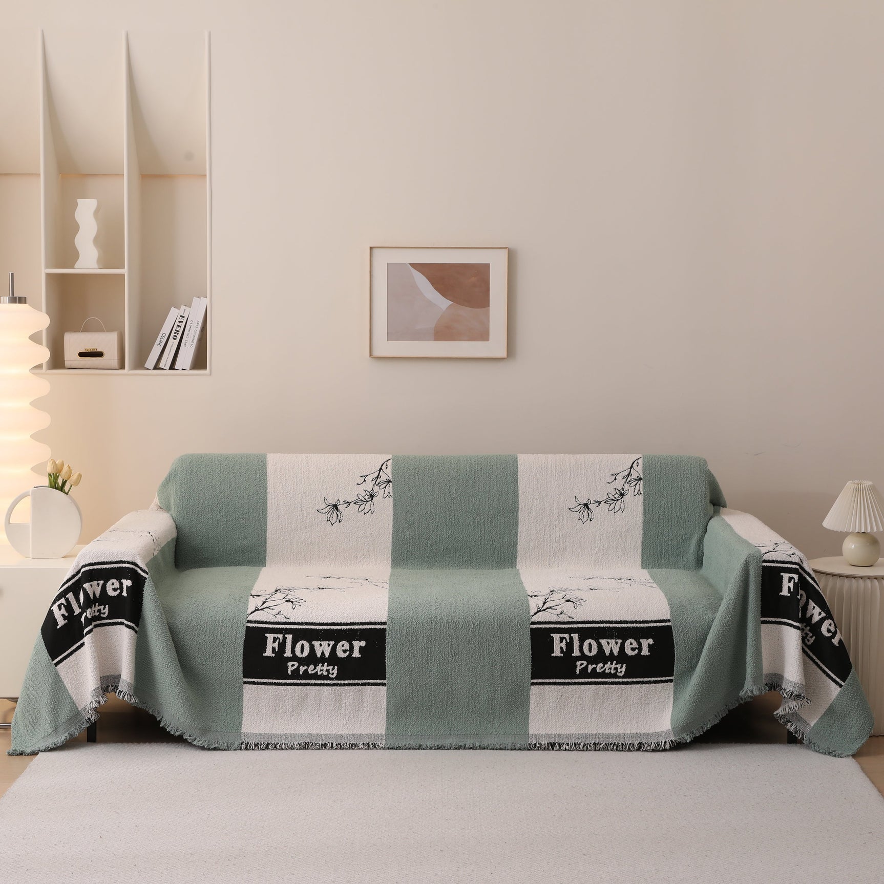 Luxury Cozy Cotton Sofa Blanket Cover Furniture Slipcovers for Most Shape Sofas