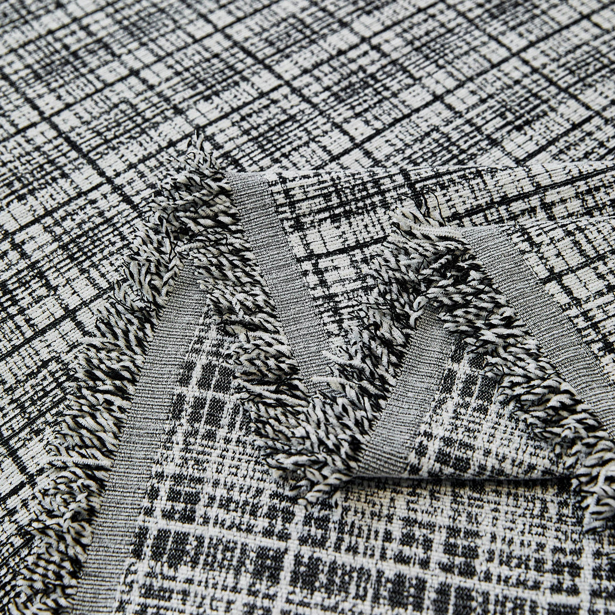 Textured Plaid Couch Throw Cover, Modern Decorative Sectional Furniture Covers