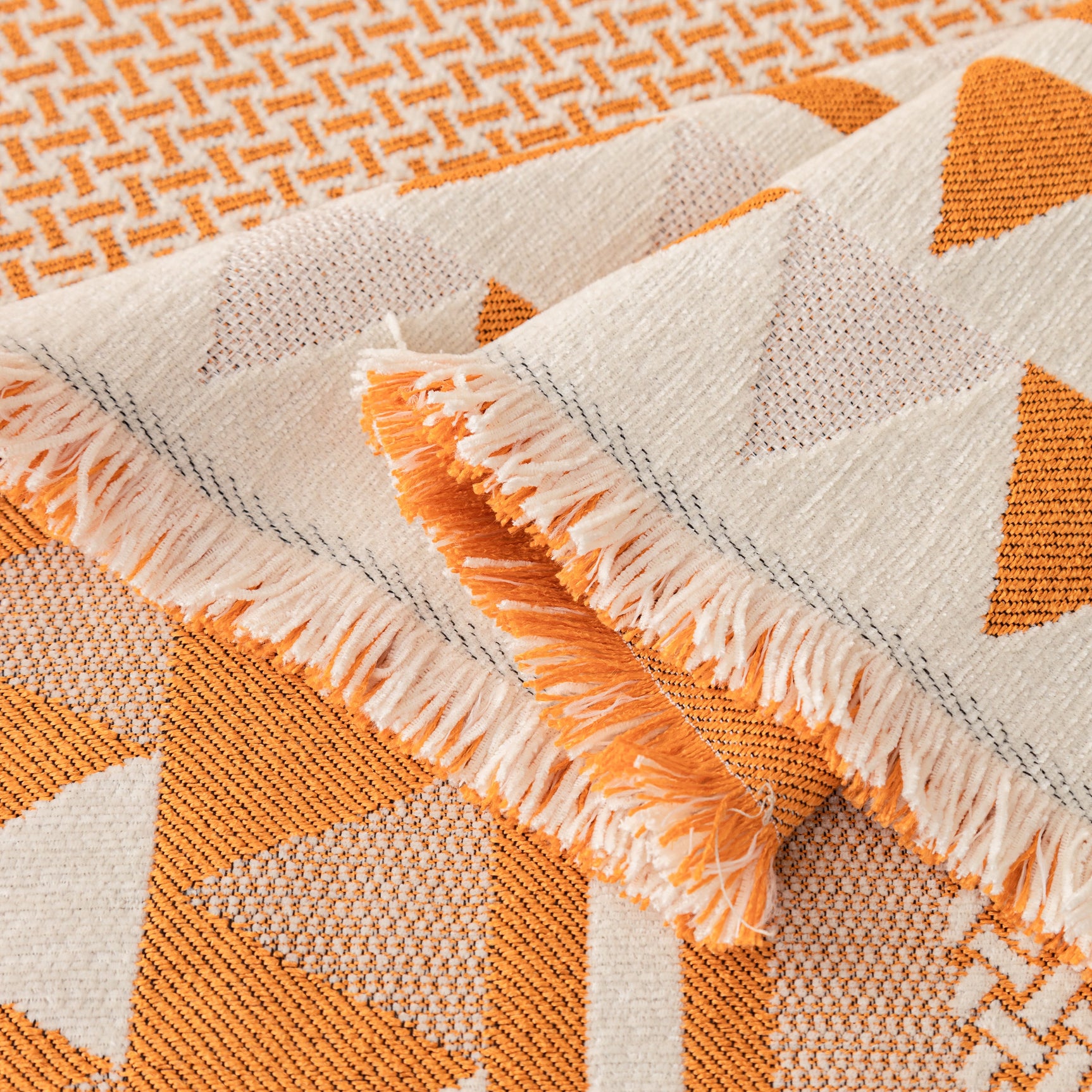 Chenille Jacquard Sofa Throw Blanket Cover Soft Polyester Weave Couch Throw Cover for Pets Dog Kids