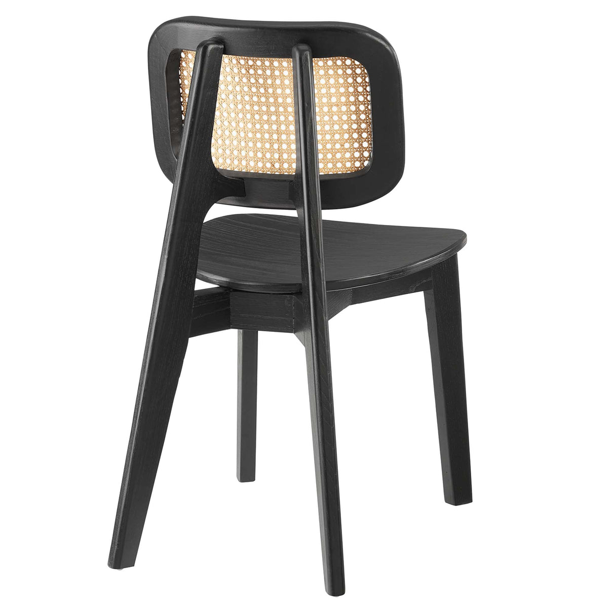 Habitat Black Wood Dining Side Chair - Ornate Home