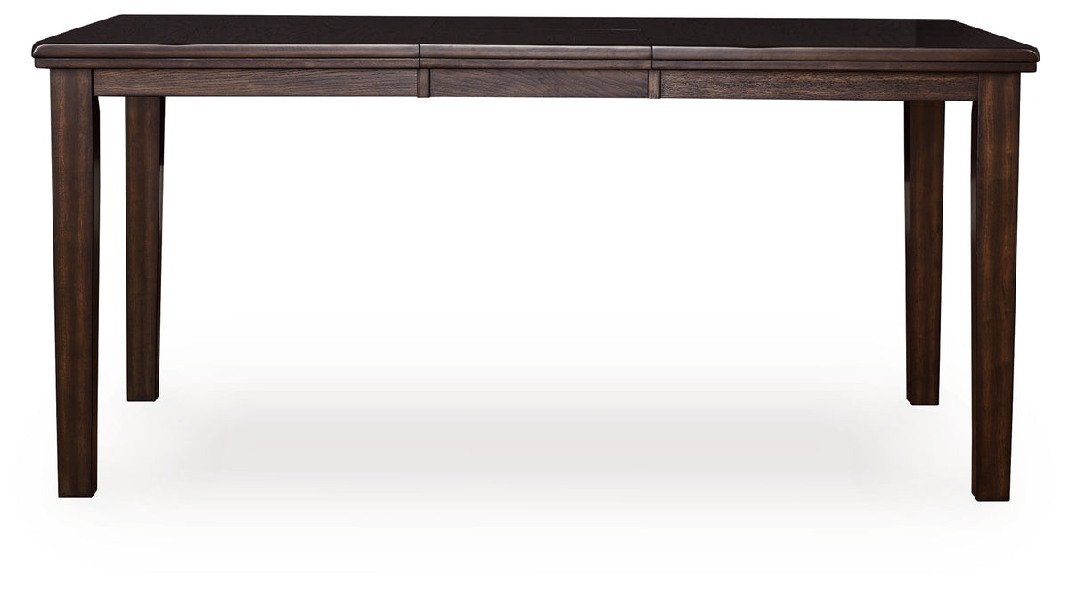 Haddigan Dark Brown Counter Height Dining Table and 4 Barstools - Ornate Home