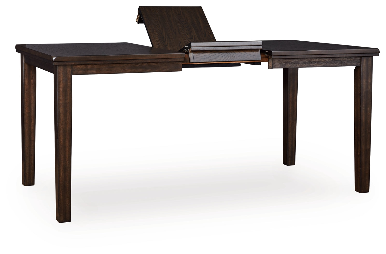 Haddigan Dark Brown Counter Height Dining Table and 4 Barstools - Ornate Home