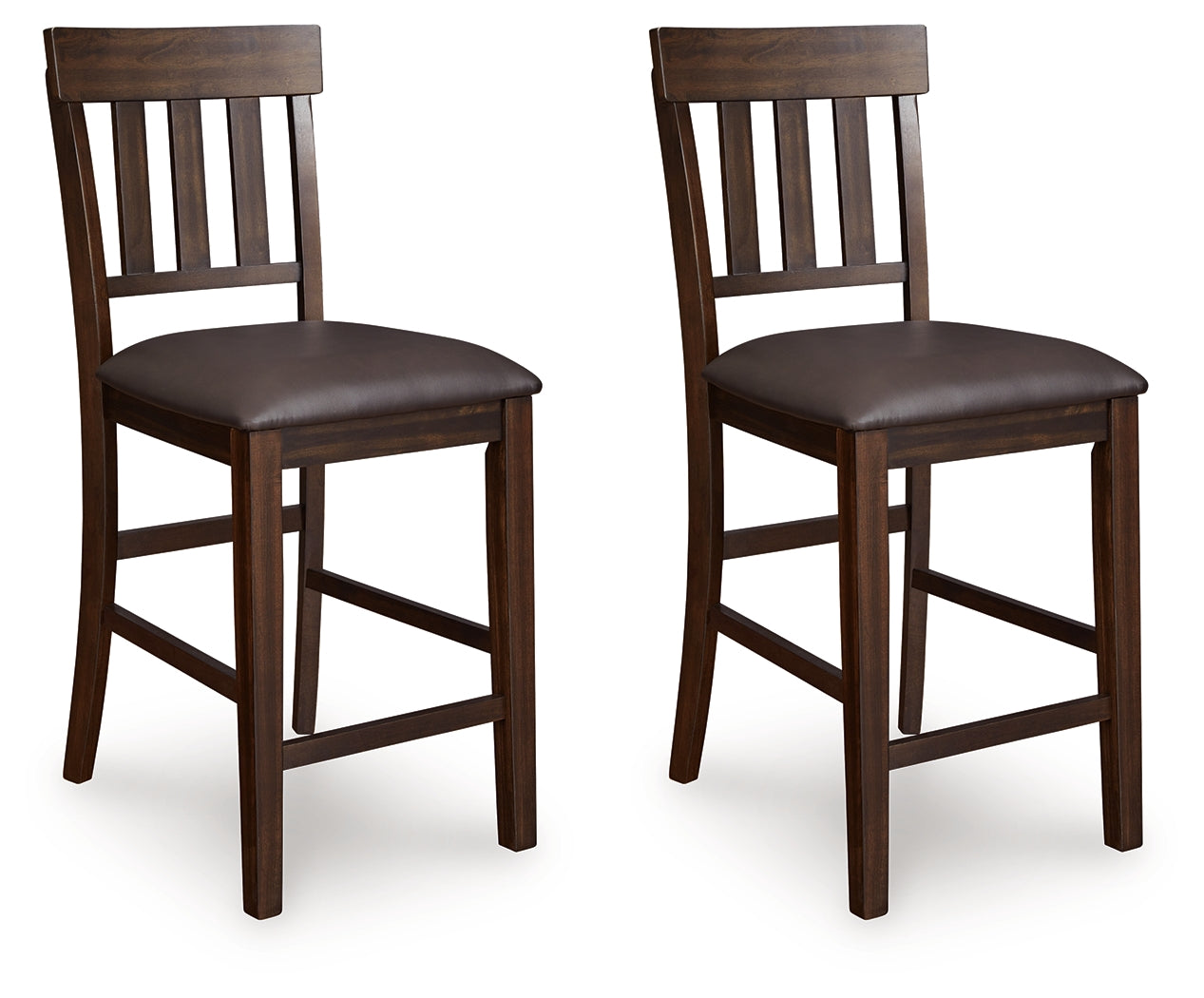 Haddigan Dark Brown Counter Height Dining Table and 4 Barstools - Ornate Home