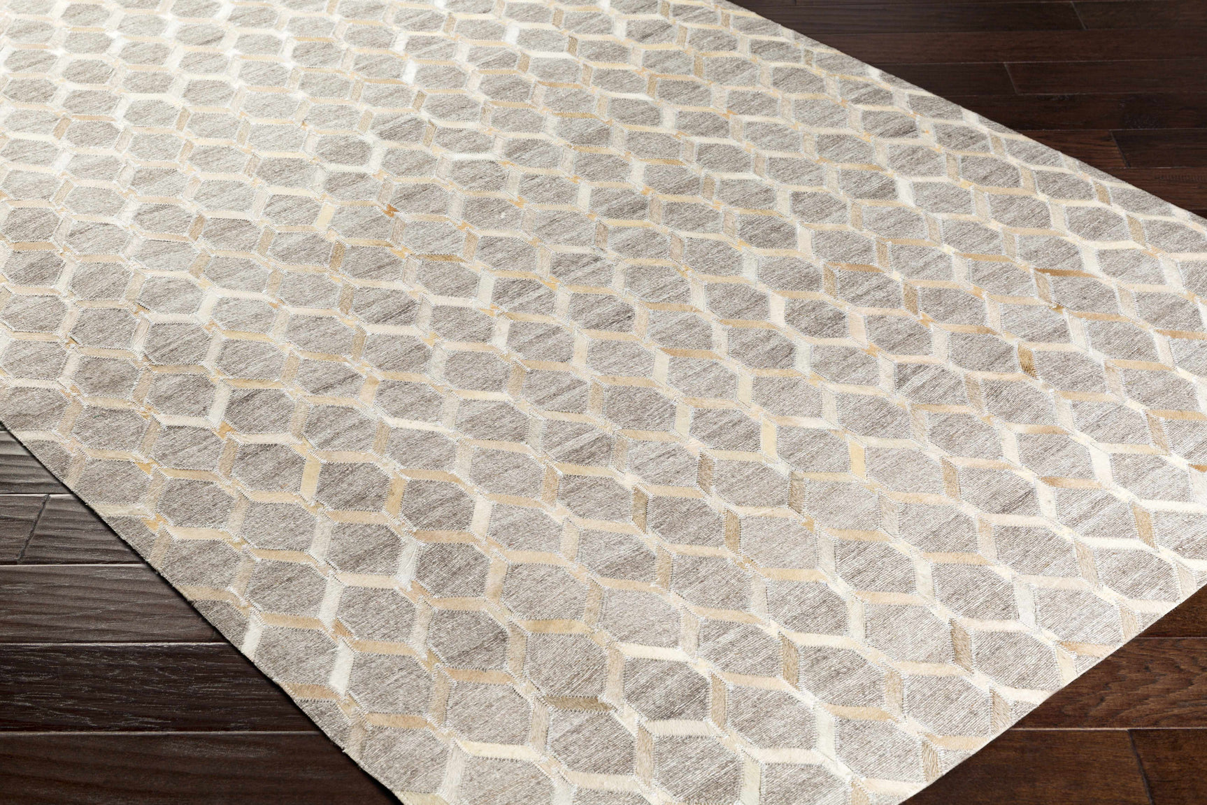 Haddix Premium Leather Rug - Clearance - Ornate Home