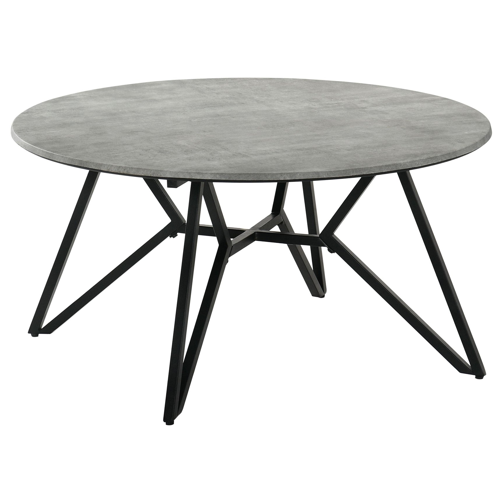 Hadi Cement 2-piece Round SmartTop Coffee and End Table Set - Ornate Home