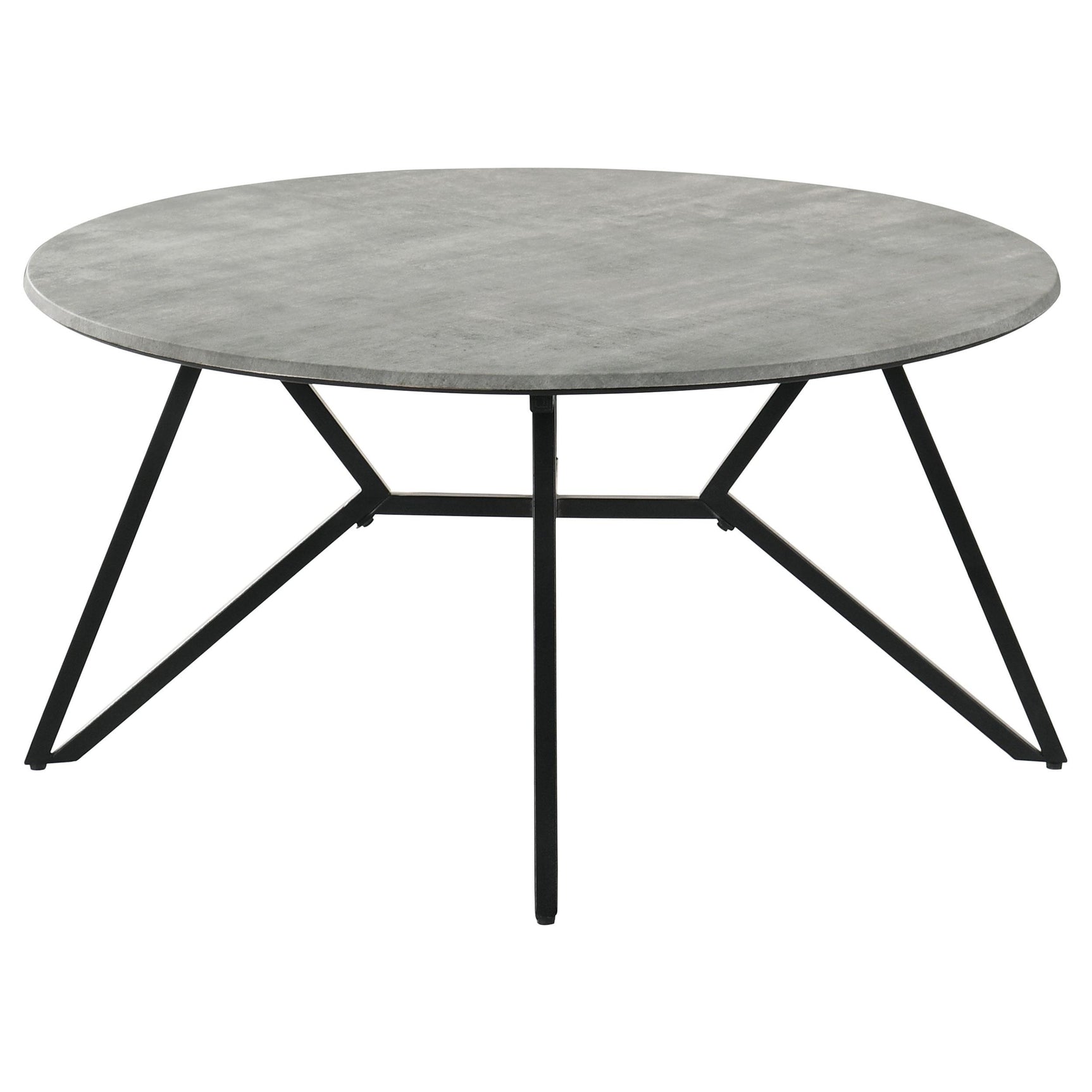 Hadi Cement 2-piece Round SmartTop Coffee and End Table Set - Ornate Home