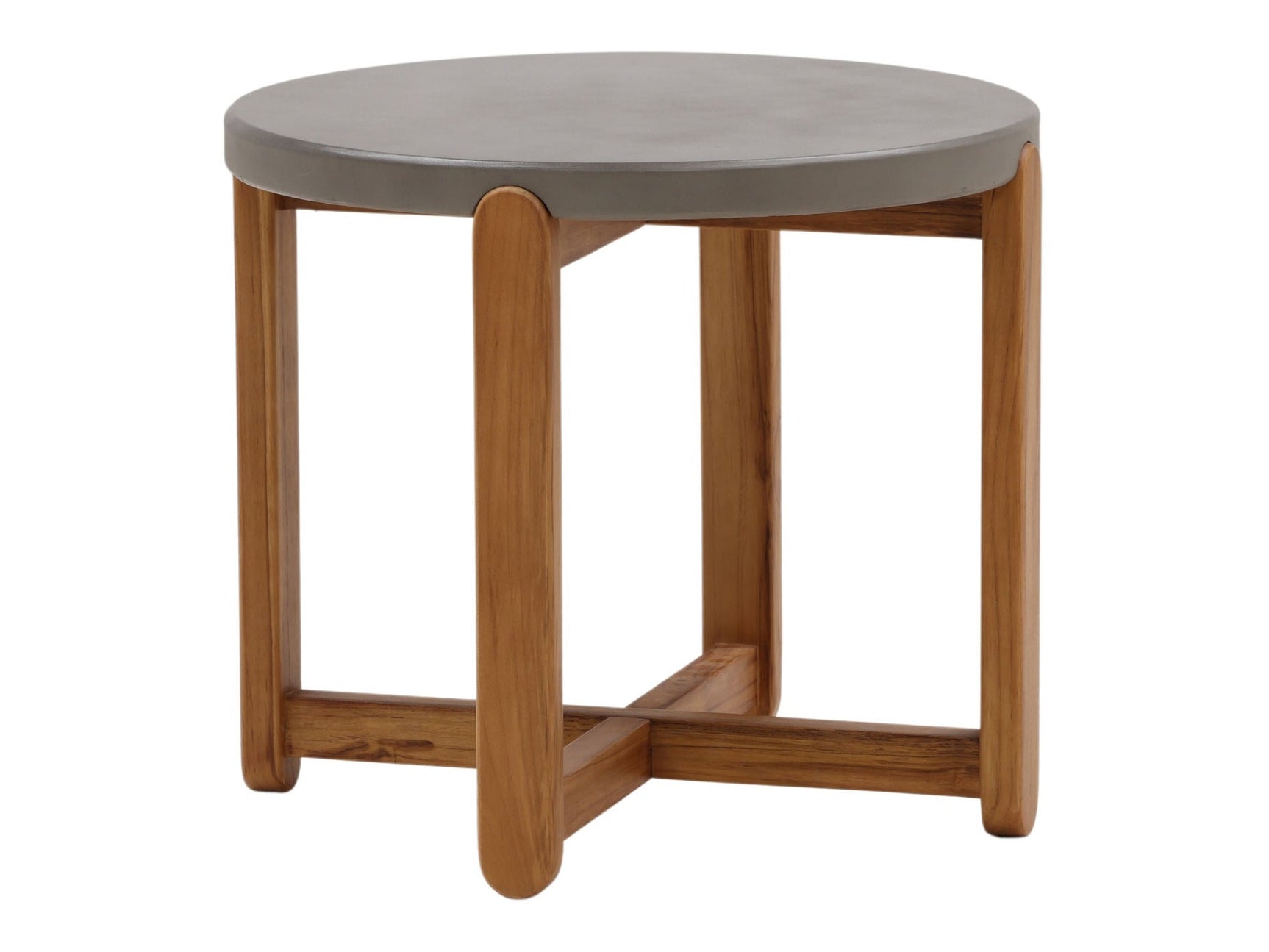 Hadley Gray/Natural Outdoor Side Table - Ornate Home