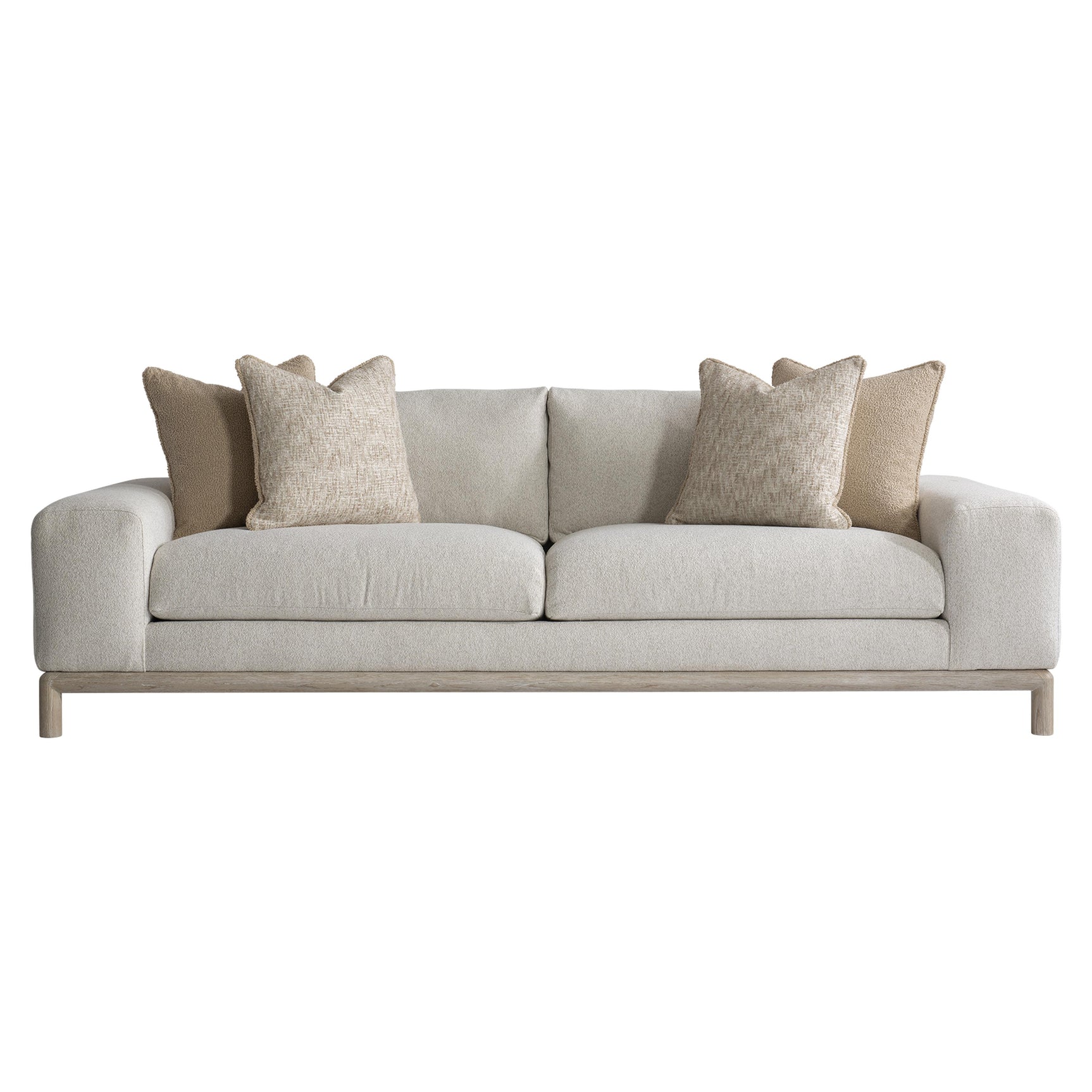 Hadley White/Cream Fabric Sofa - Ornate Home
