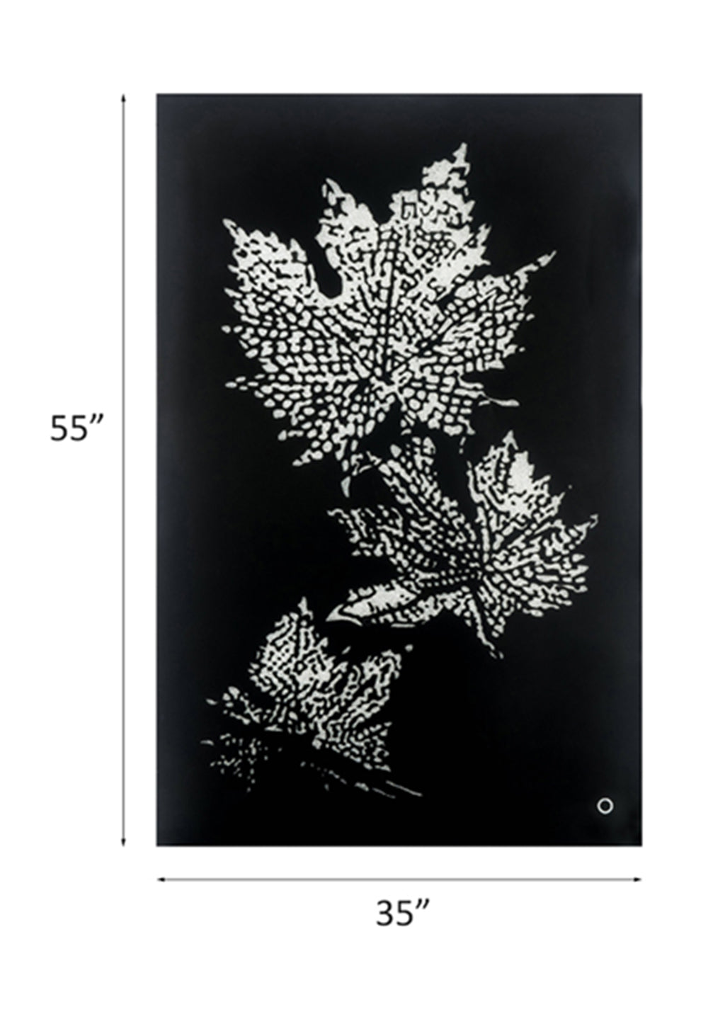 Hadrias Smoky Glass & Faux Crystal Wall Art (LED) - Ornate Home