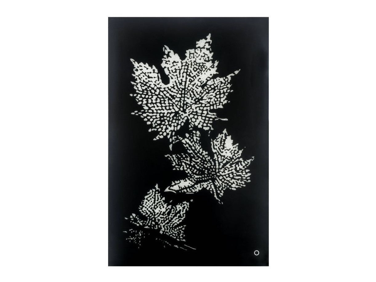 Hadrias Smoky Glass & Faux Crystal Wall Art (LED) - Ornate Home