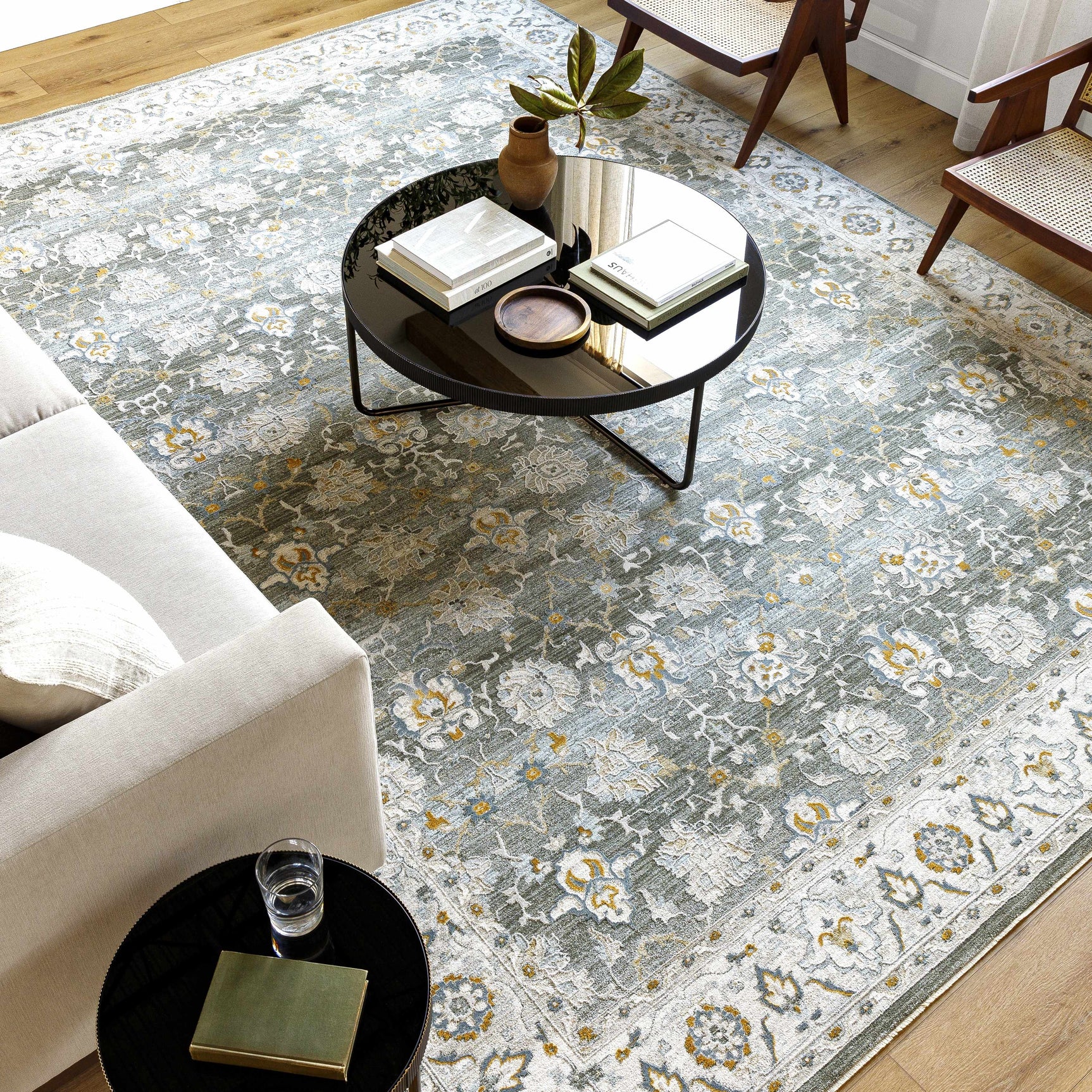 Hafsa Textured Rug with Fringes - Ornate Home