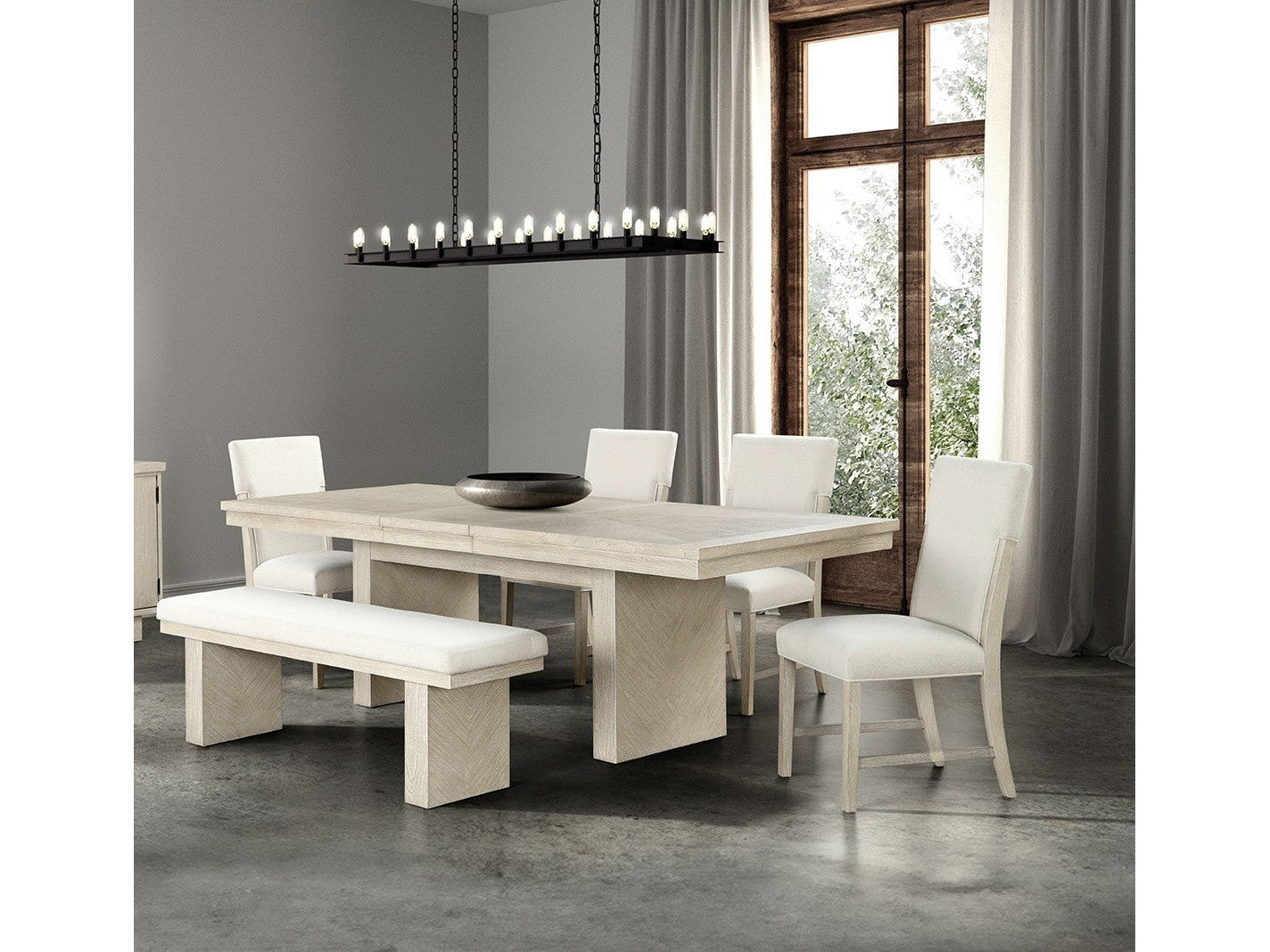 Hagerman Natural 6 Pc. Dining Room Set - Ornate Home