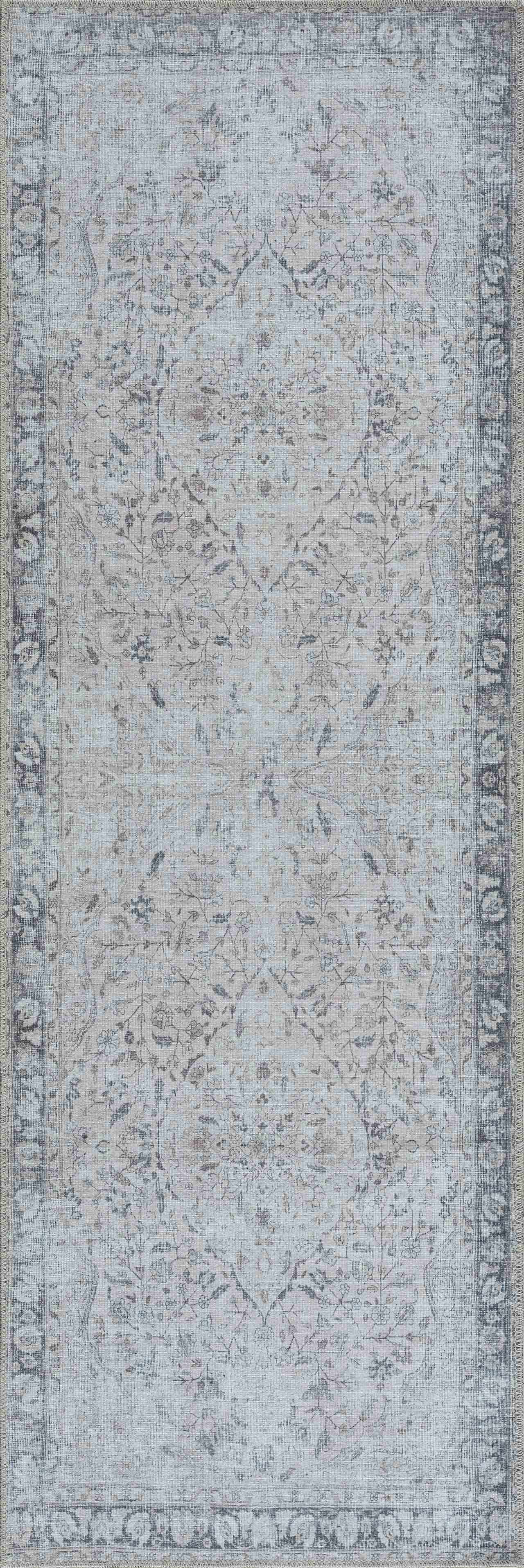 Haile Green & Pink Washable Area Rug - Clearance - Ornate Home