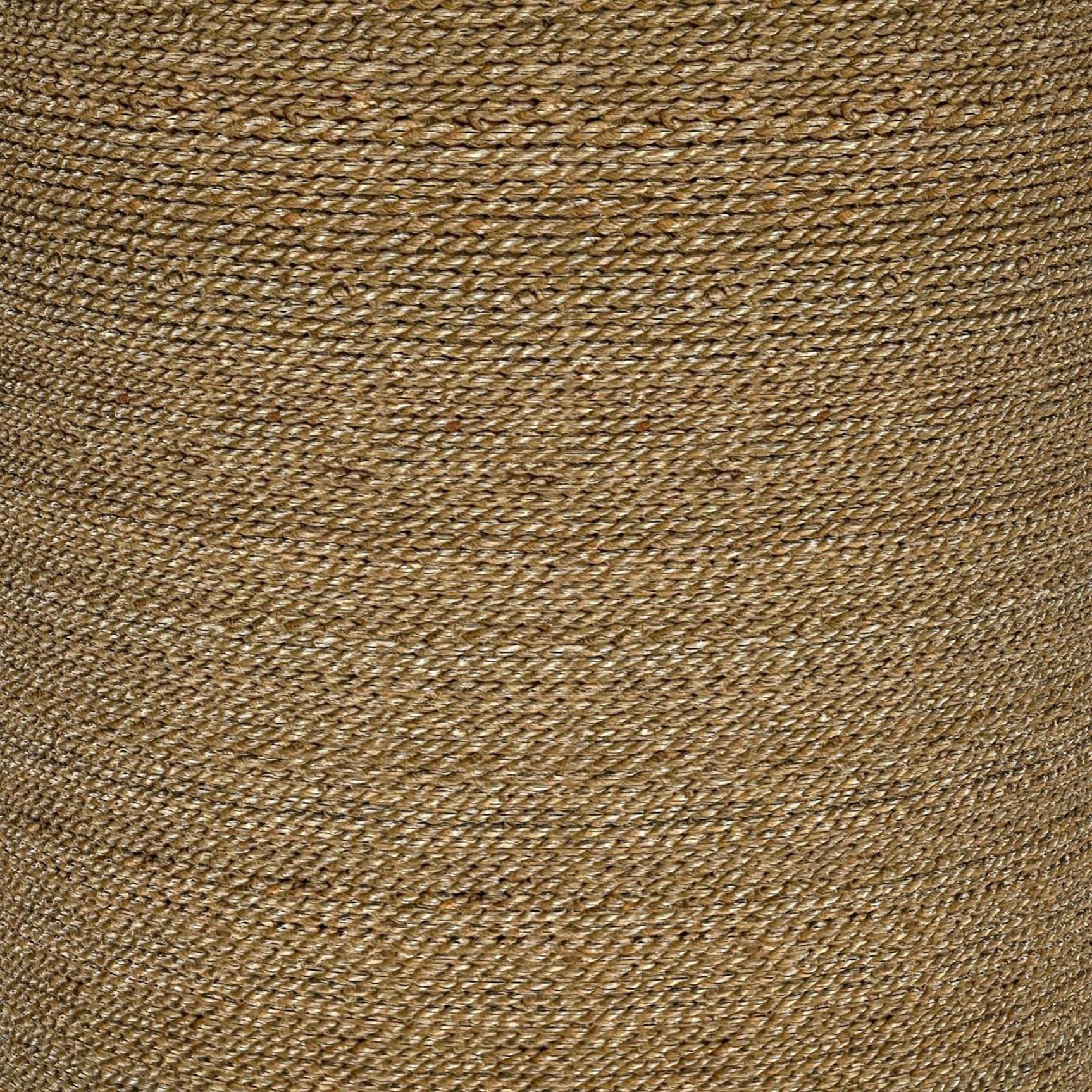 Halden Light Brown Round Woven Seagrass Accent Side Table - Ornate Home