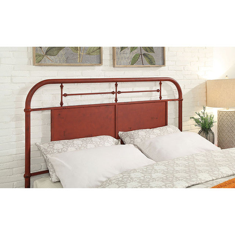 Haldus Distressed Red Twin Bed - Ornate Home