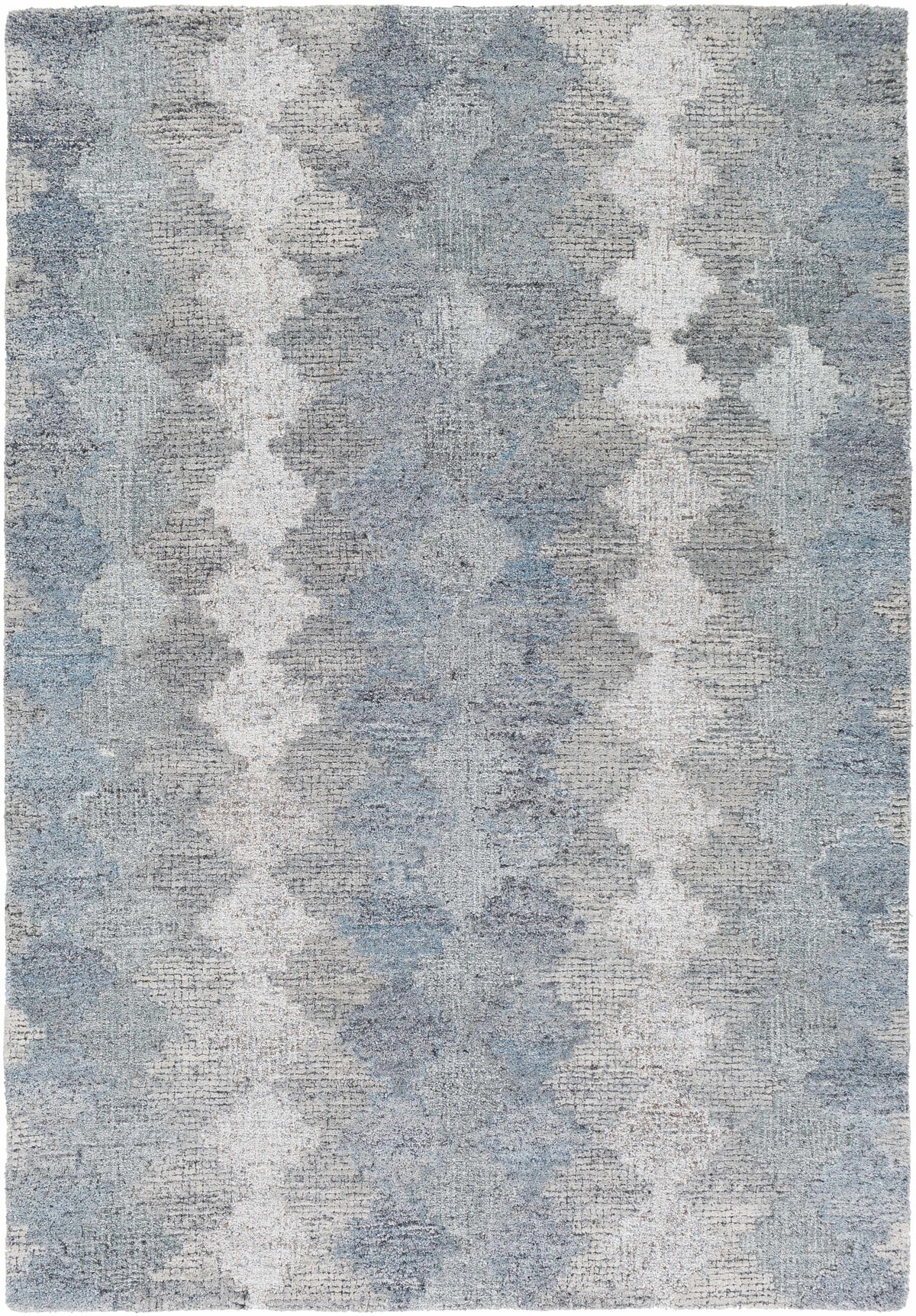 Hale Gray&Slate Diamonds Wool&Viscose Rug - Clearance - Ornate Home