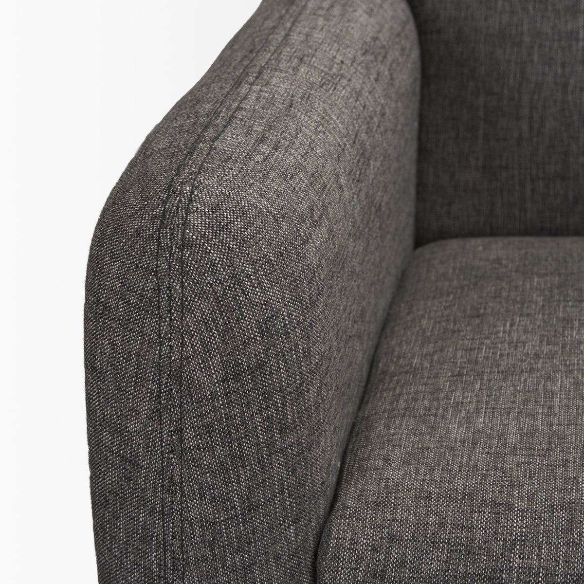 Hale Medium Brown/Gray Sofa Wood Fabric - Ornate Home