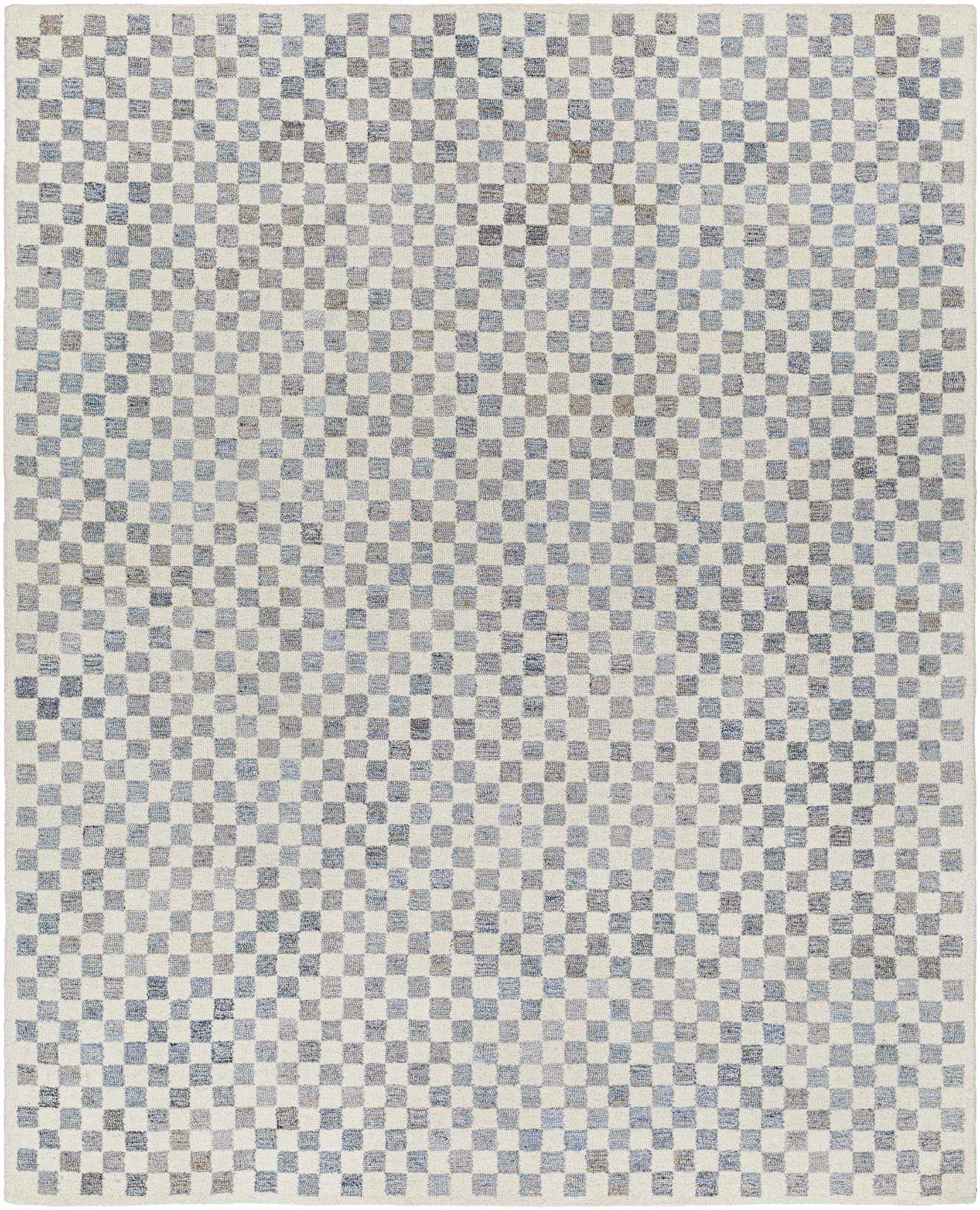 Halen Gray Checkered Area Rug - Ornate Home