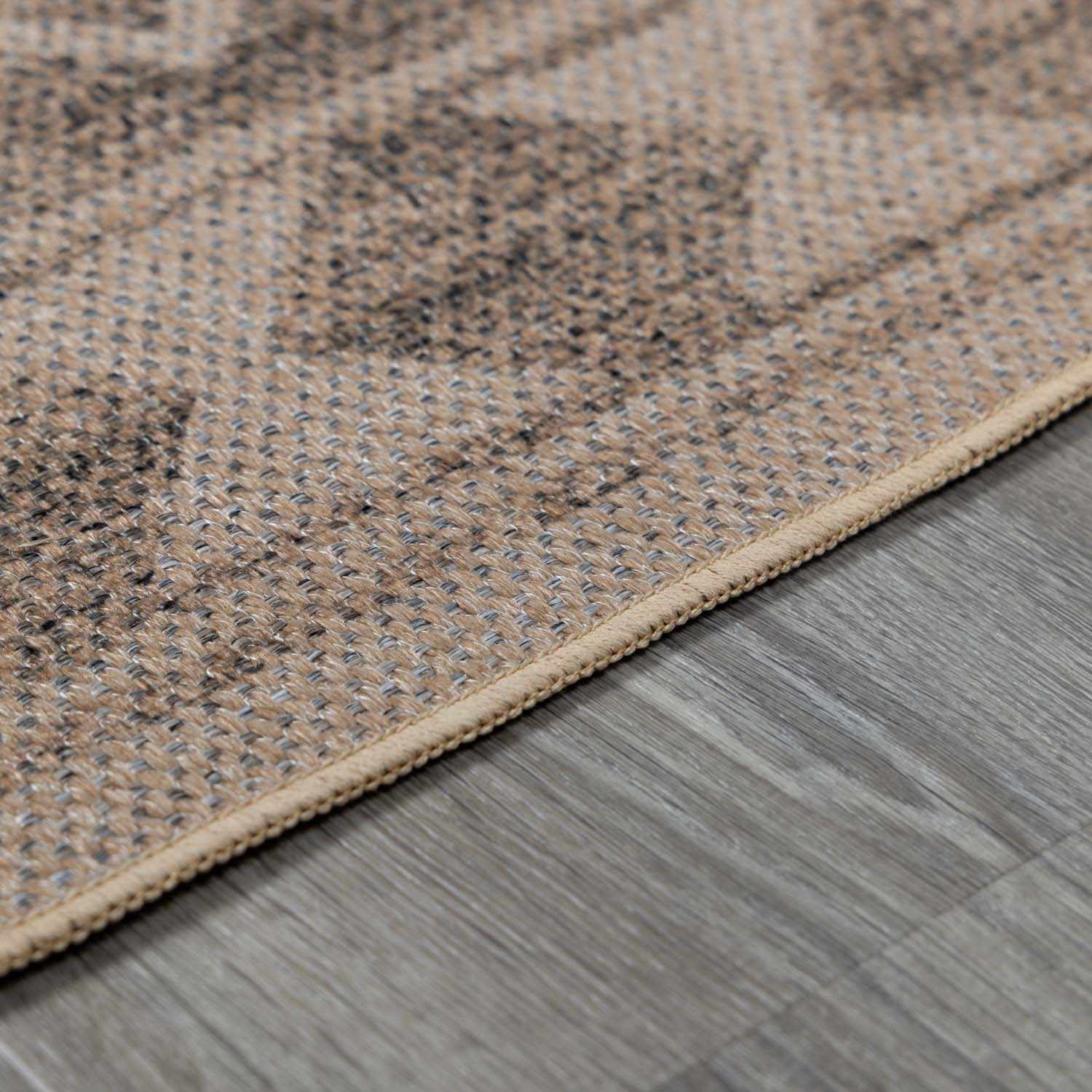 Halle Beige Washable Area Rug - Clearance - Ornate Home