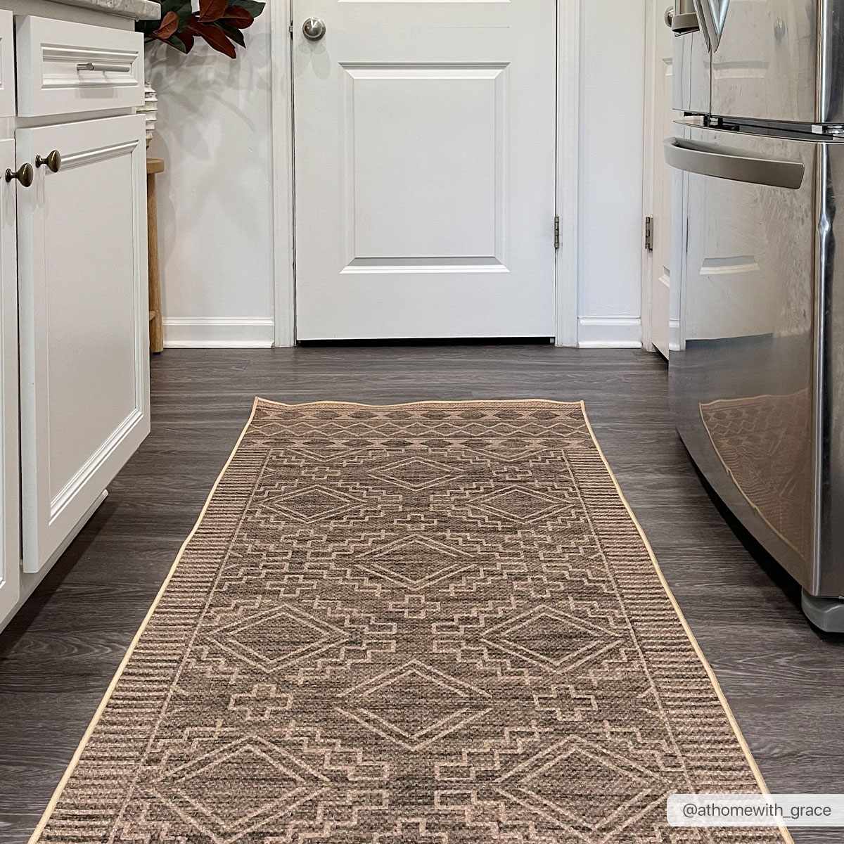 Halle Tan Washable Area Rug - Clearance - Ornate Home