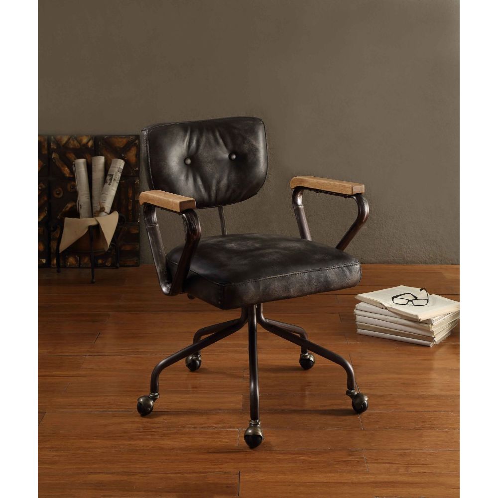 Hallie Black Executive Office Chair - Ornate Home
